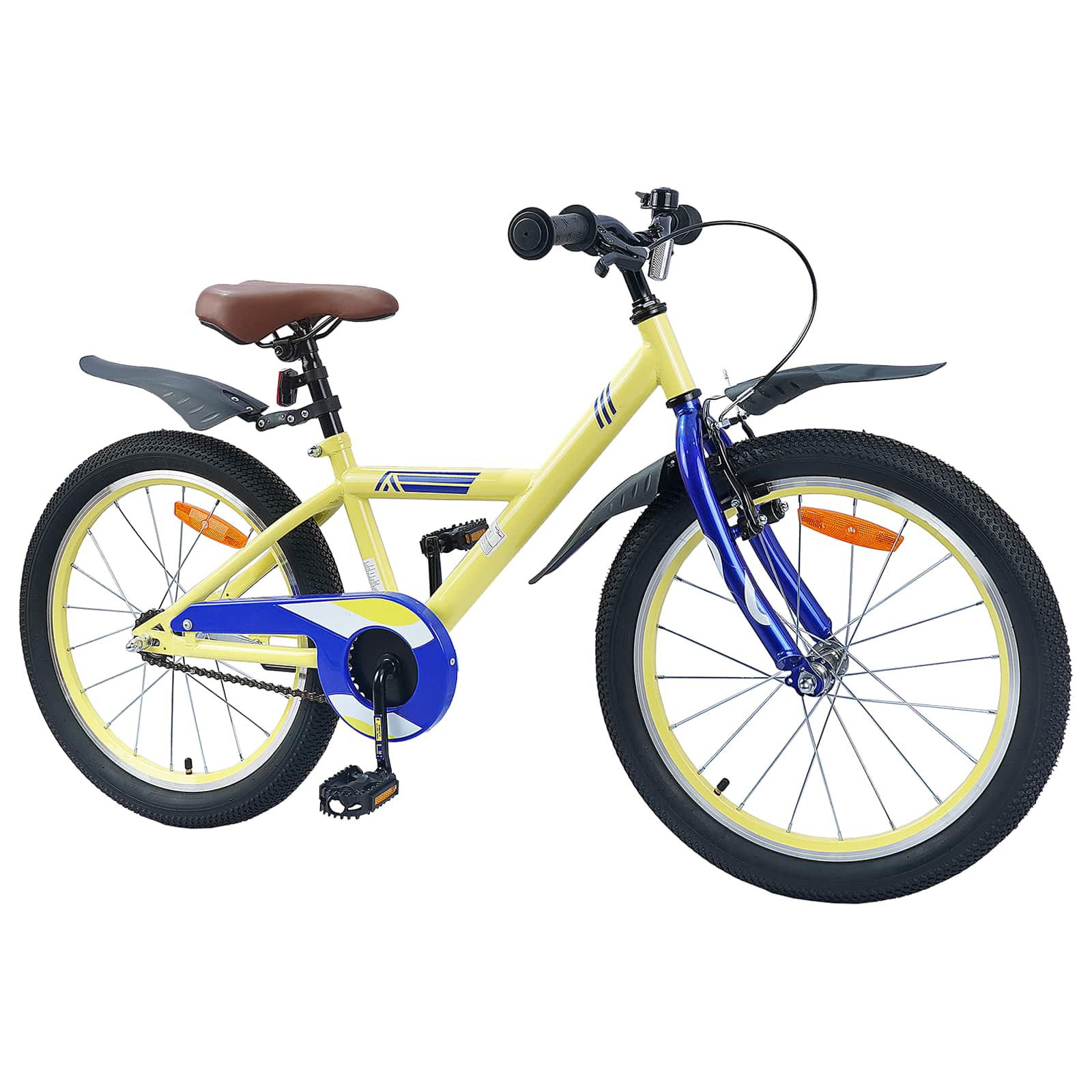 Barncykel 20 Tum för 6-11 år gamla Gul