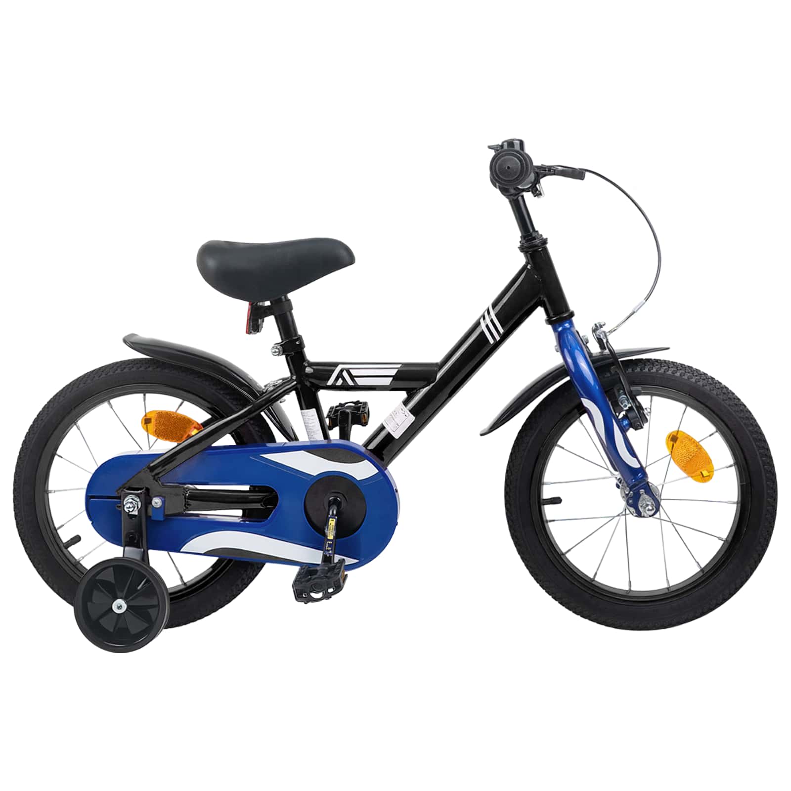 Barncykel 14 Tum från 3-5 år gammal Svart