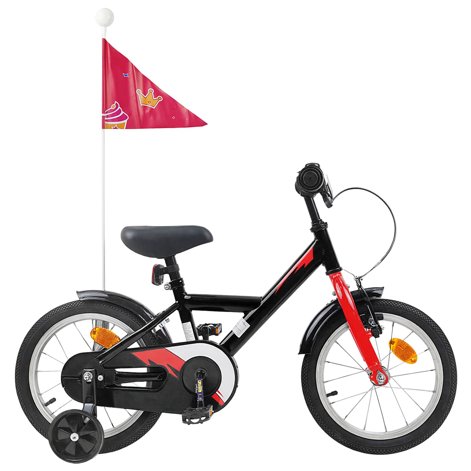 Barncykel 12 Tum för 2-4 åringar Svart