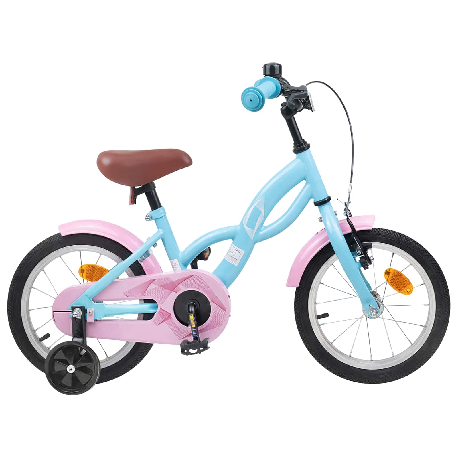 Barncykel 14 Tum från 3-5 år gammal Ljusblå