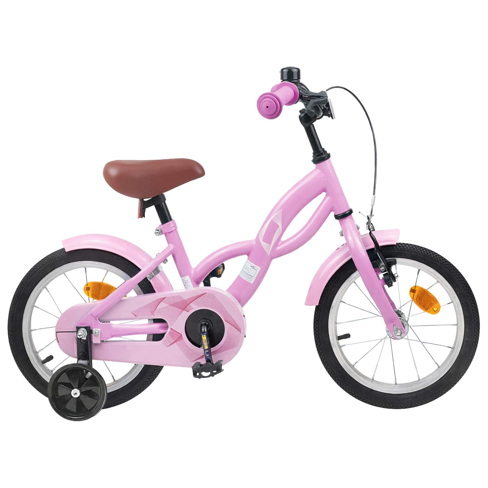 Barncykel 14 Tum från 3-5 år gammal Ljusrosa