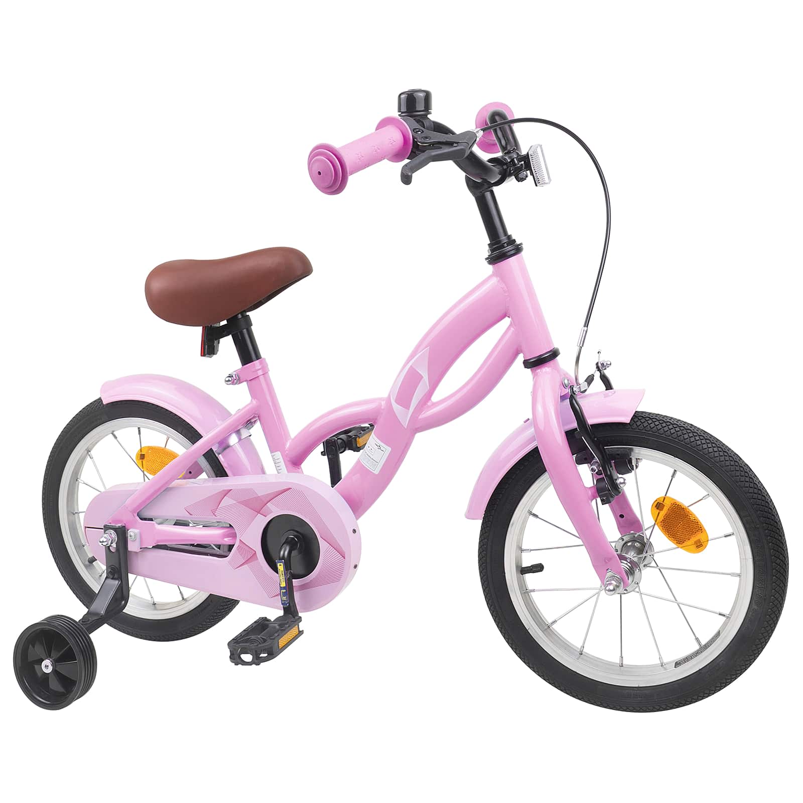 Barncykel 16 Tum för 4-6 år gamla Ljusrosa
