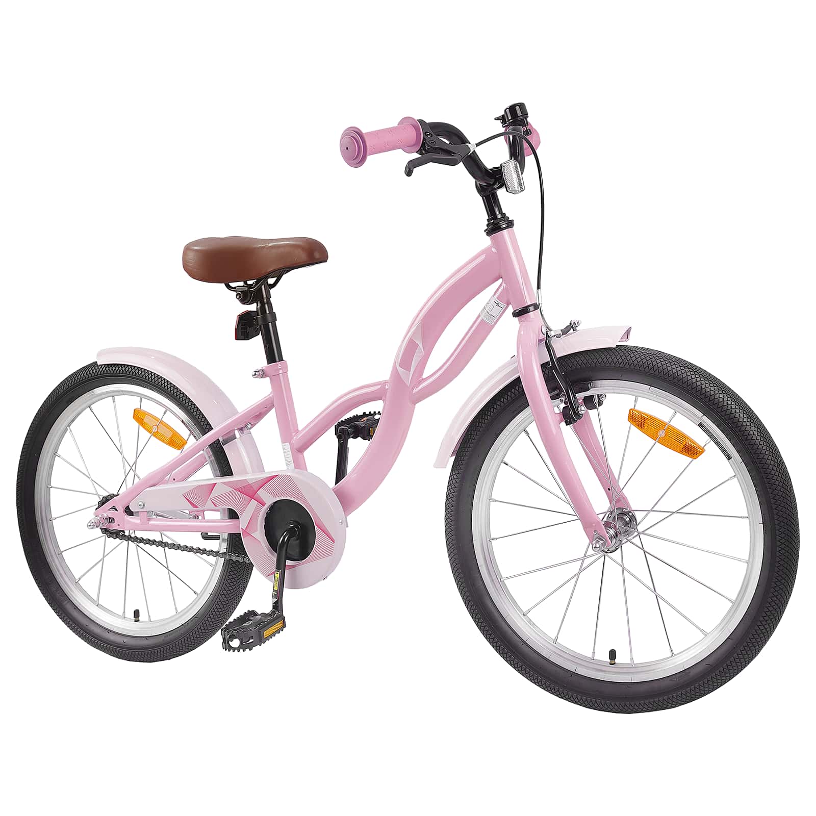 Barncykel 20 Tum för 6-11 år gamla Ljusrosa
