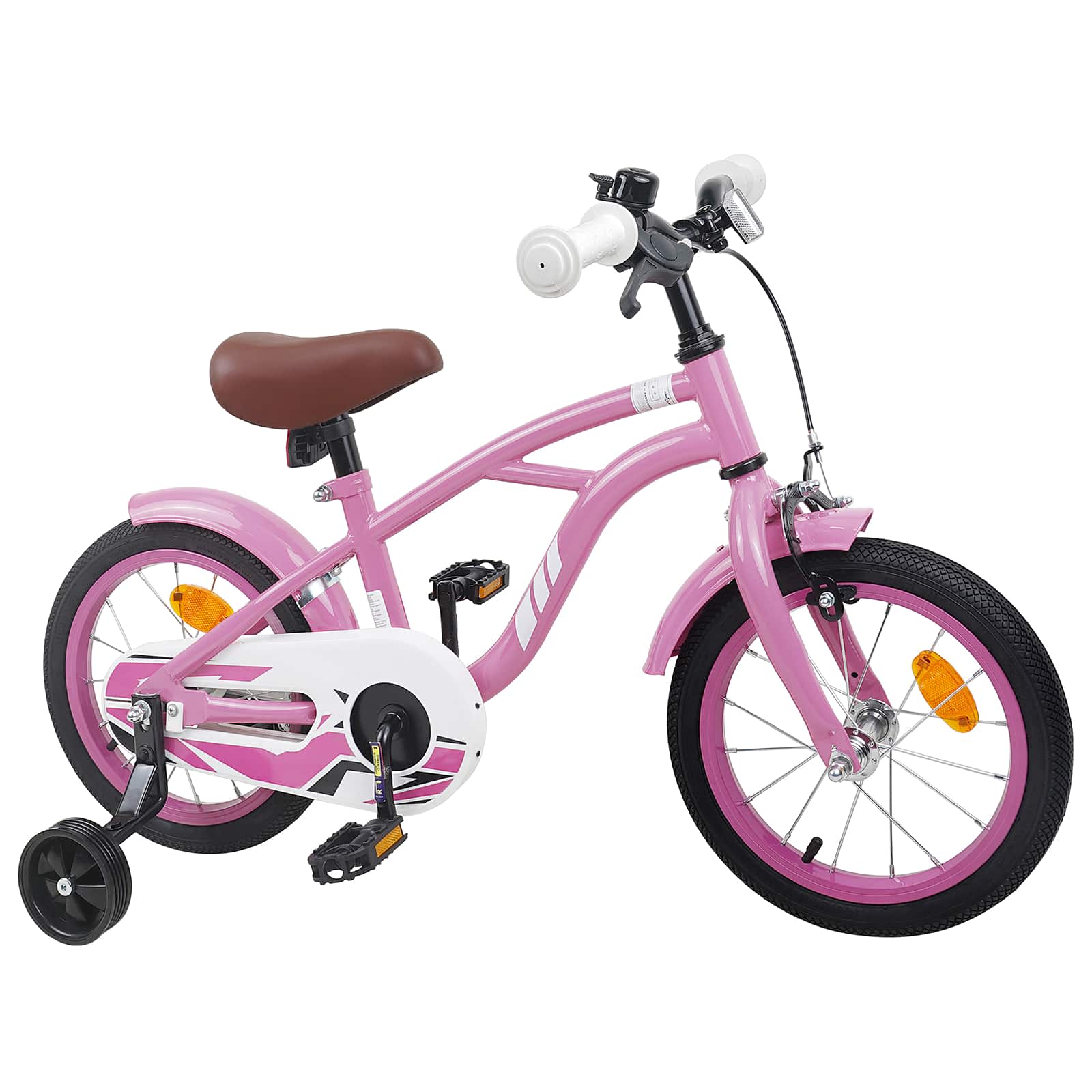 Barncykel 16 Tum för 4-6 år gamla Ljusrosa