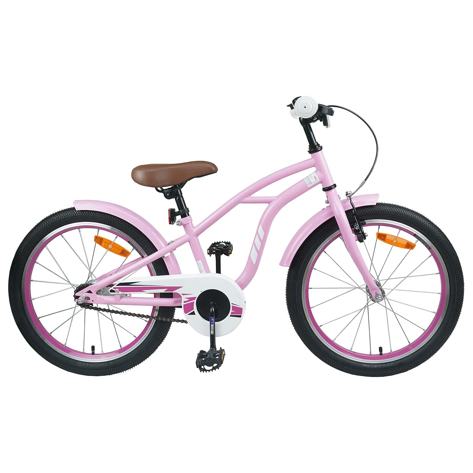 Barncykel 18 Tum för 5-7 år gamla Ljusrosa