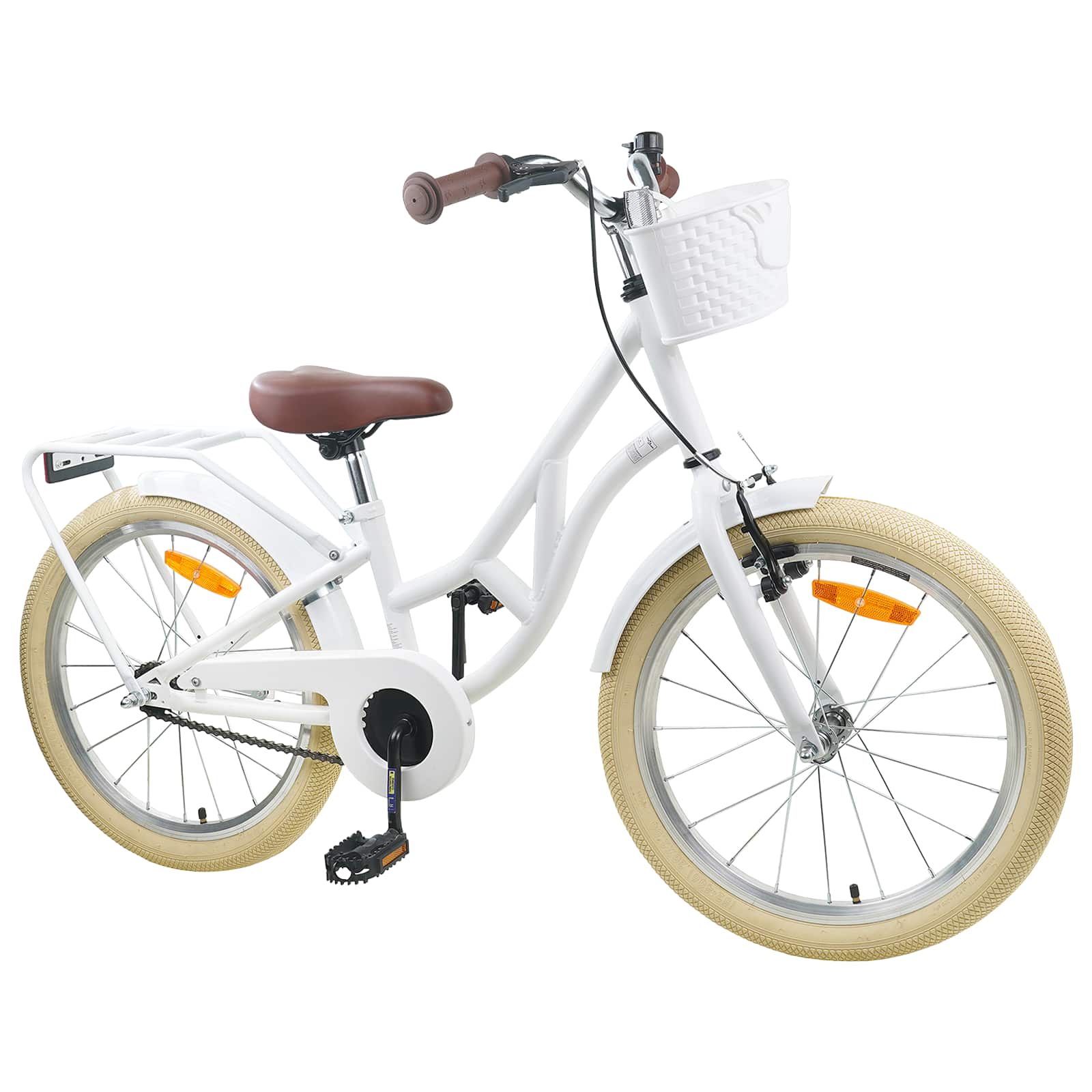 Barncykel 20 Tum 6-11 Vit