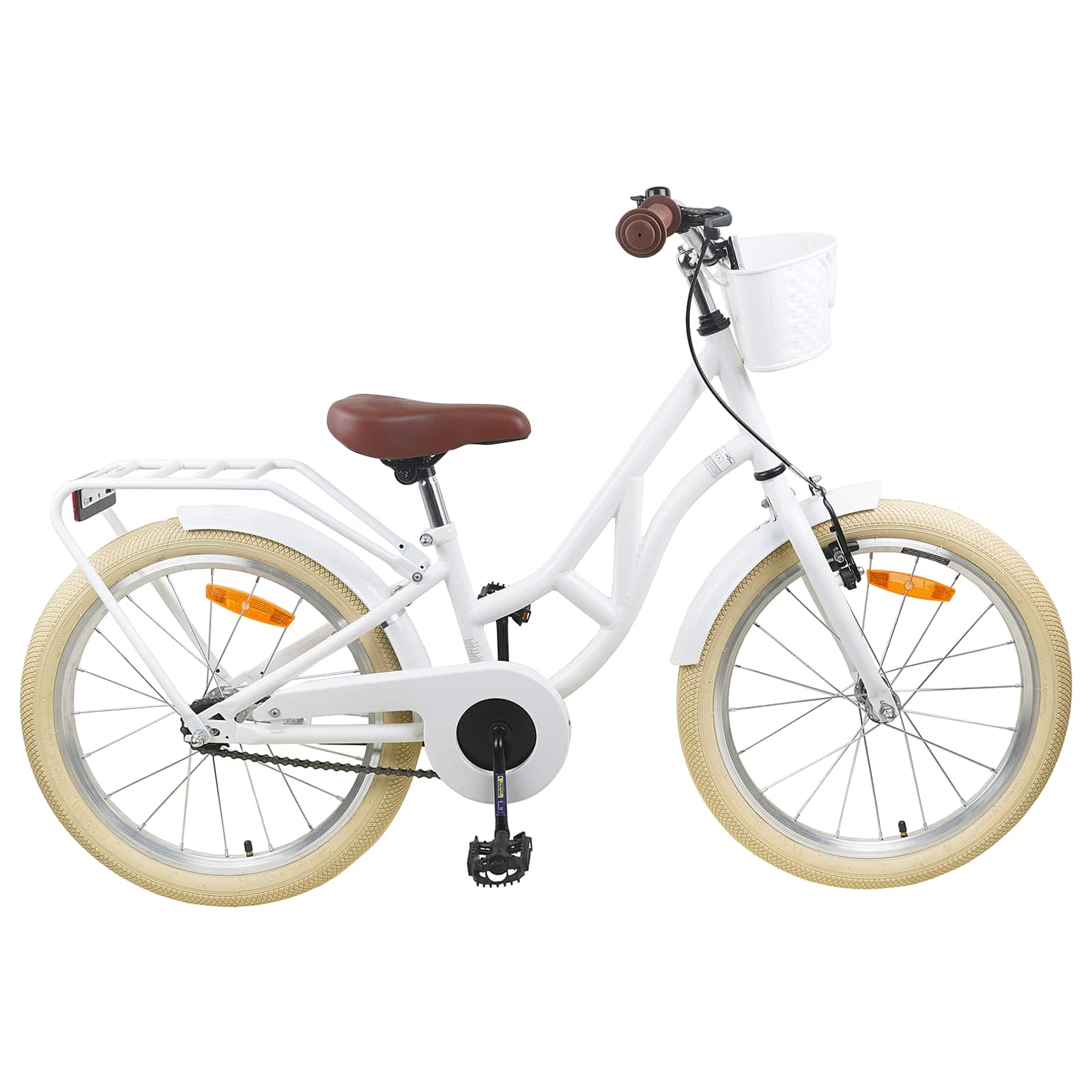 Barncykel 20 Tum 6-11 Vit