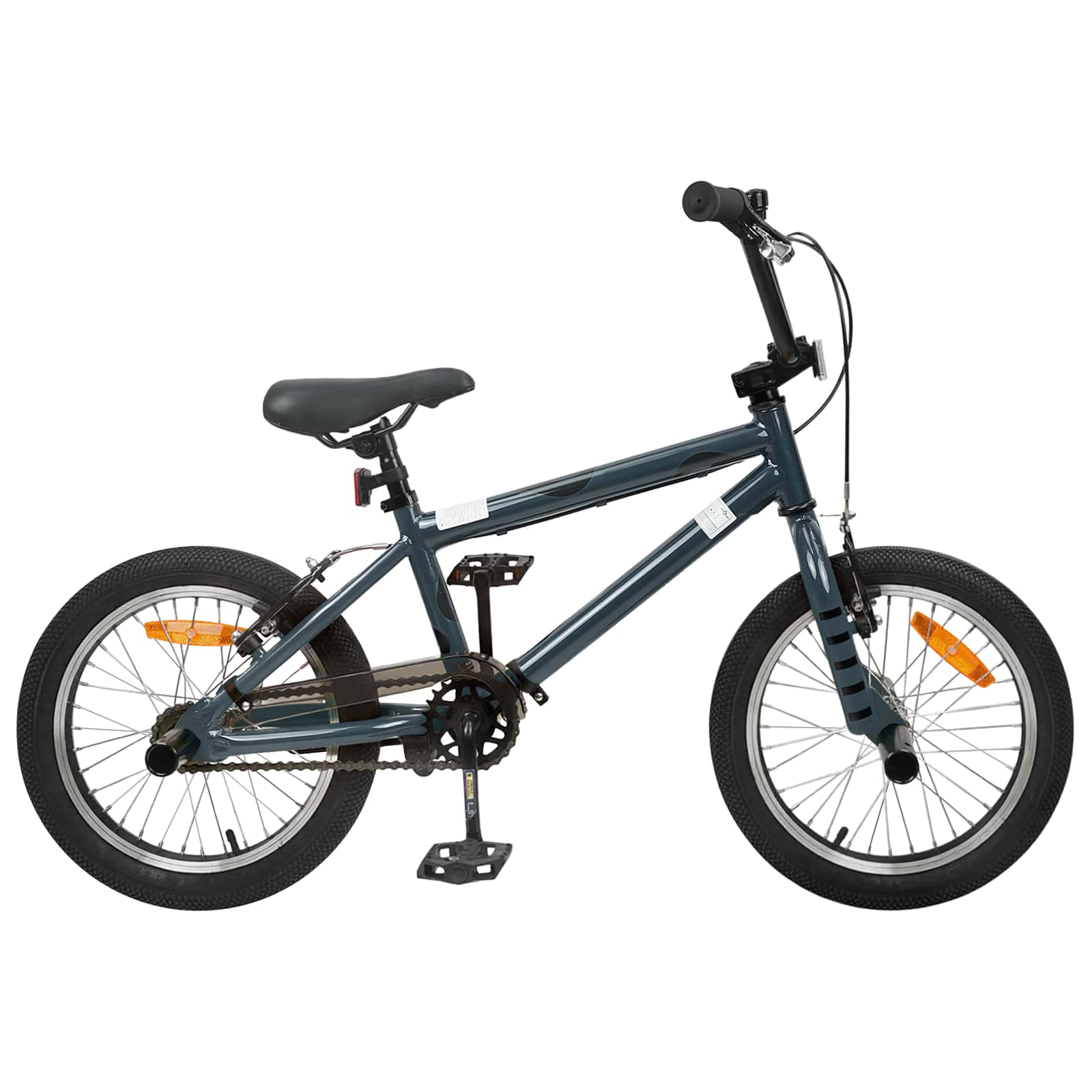 BMX Cykel 16 Tum för 5-8 år gammal Mörkgrå