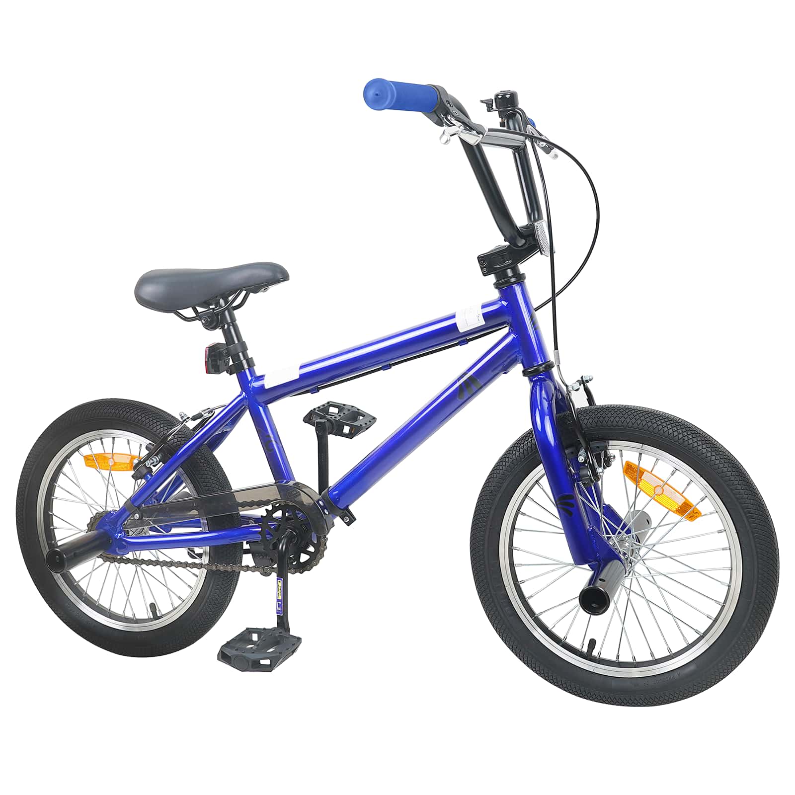 BMX Cykel 18 Tum för 7-10 år gamla Mörkblå