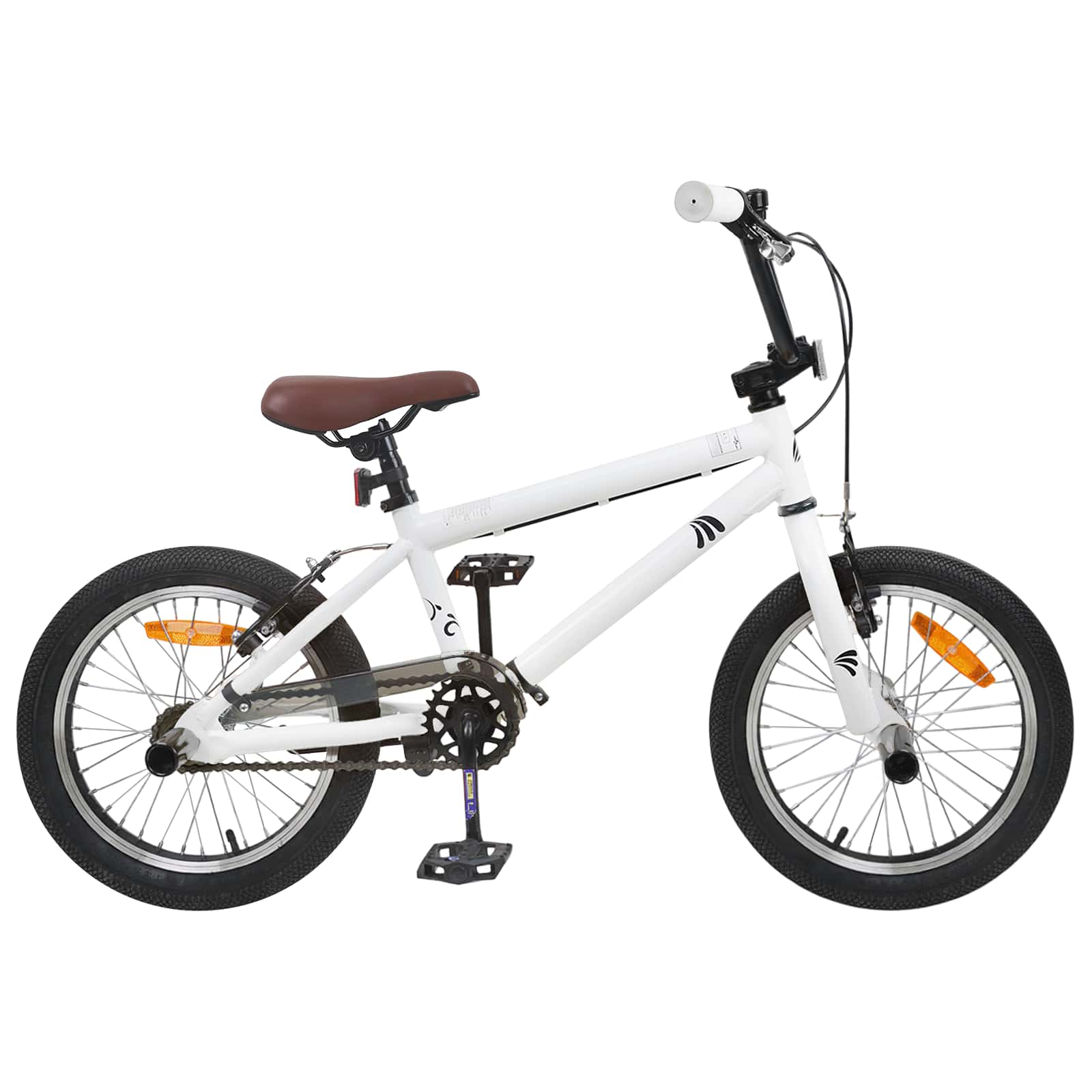BMX Cykel 18 Tum för 7-10 år gamla Vit