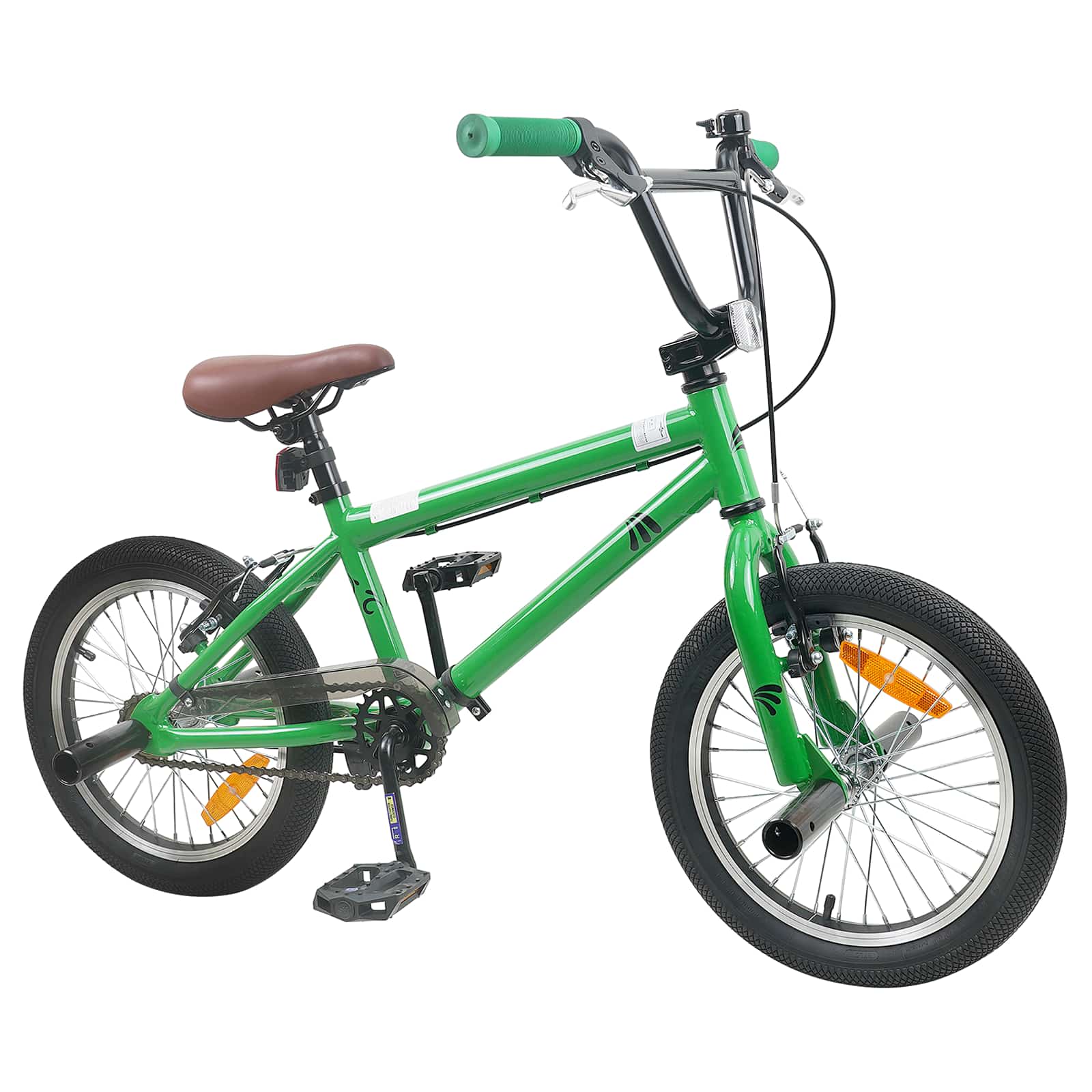 BMX Cykel 18 Tum för 7-10 år gamla Grön