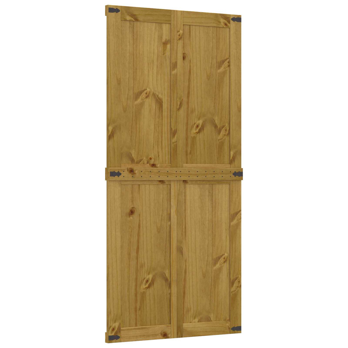 Ladugårdsdörr CORONA 90 x 210 cm Massiv furu HonungsBrun
