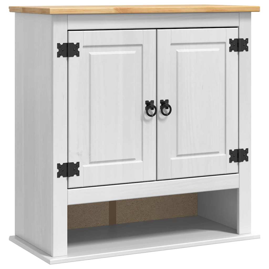 Hängande skåp CORONA Vit 70 x 33 x 71,5 cm Massiv furu