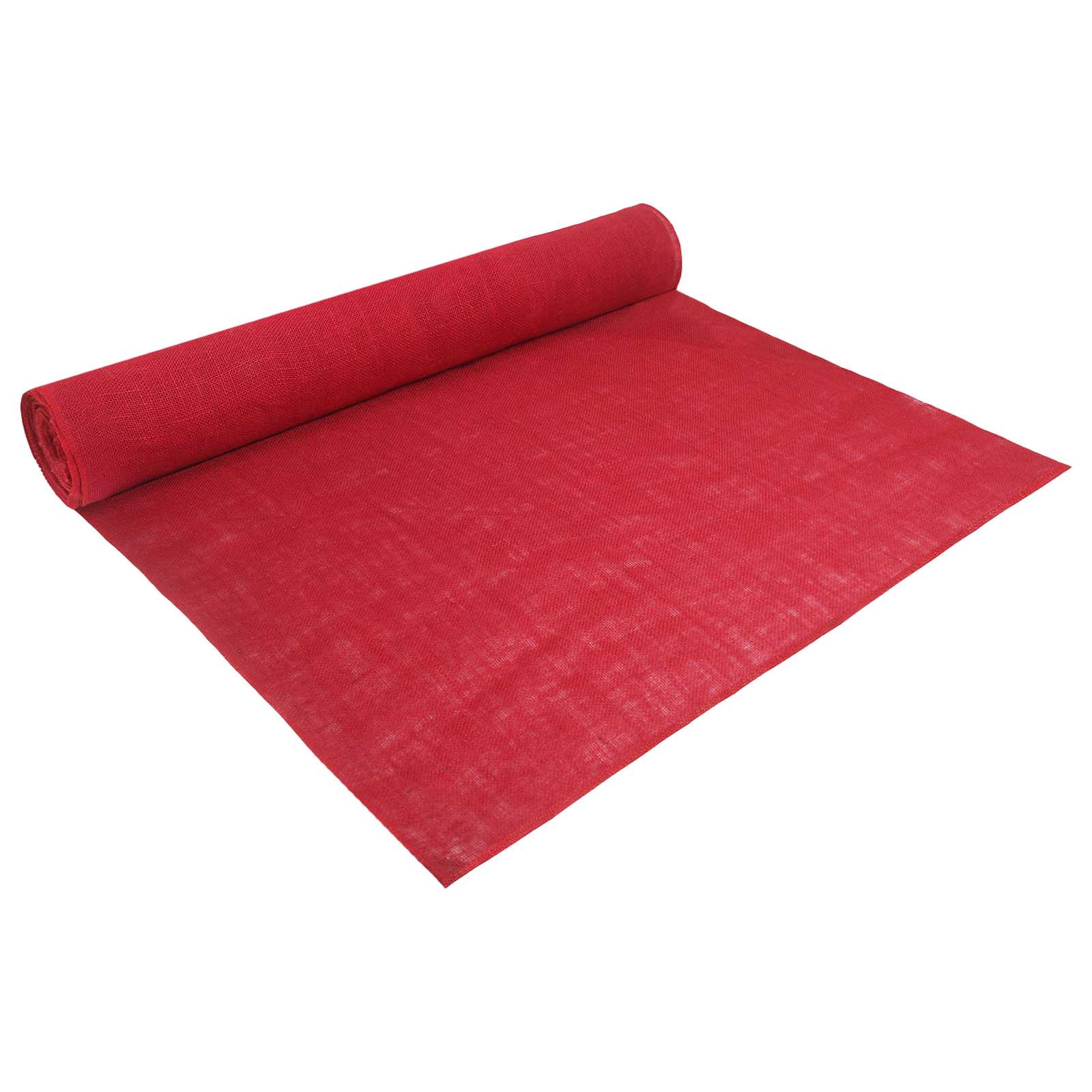 Juterrulle 100 x 2500 cm Röd