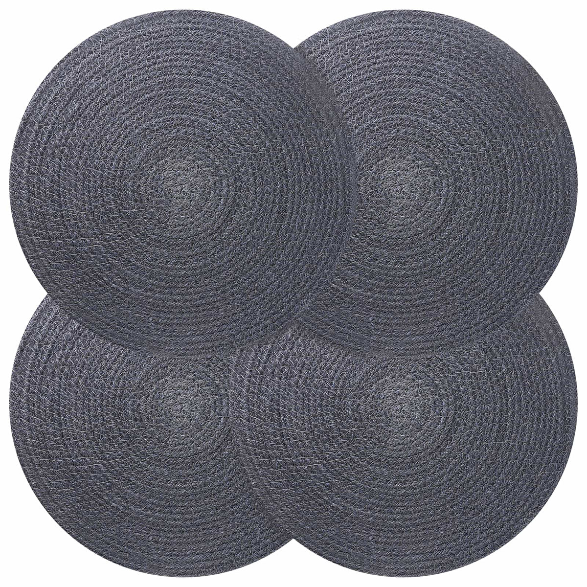 Jute Placemats 4 st Mörkgrå 100% Tossa Jute