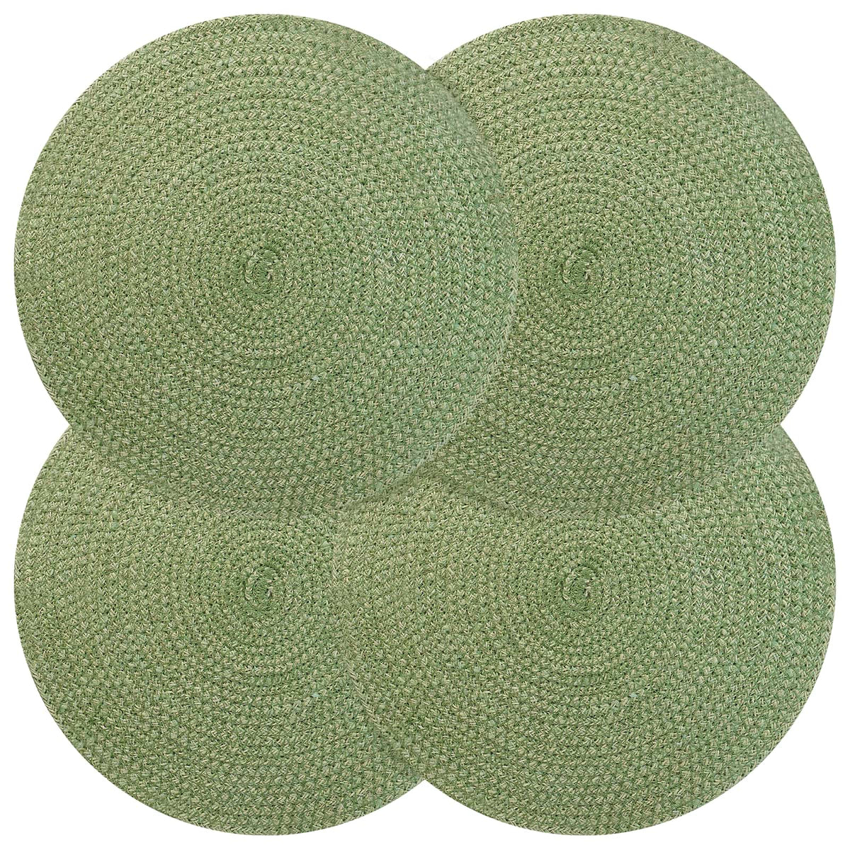 Jute Placemats 4 st Olivgrön 100% Tossa Jute