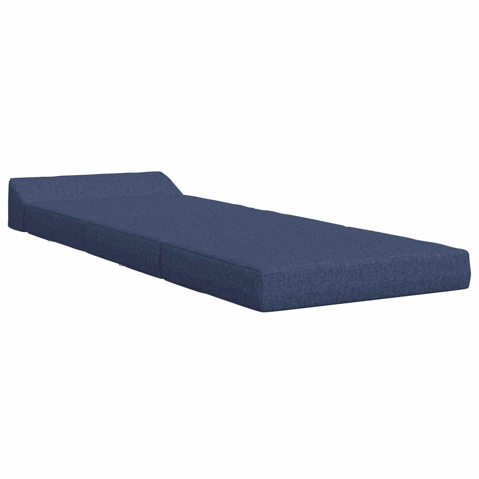 Fällbar Soffbed Blå 200 x 70 x 10 cm Tyg