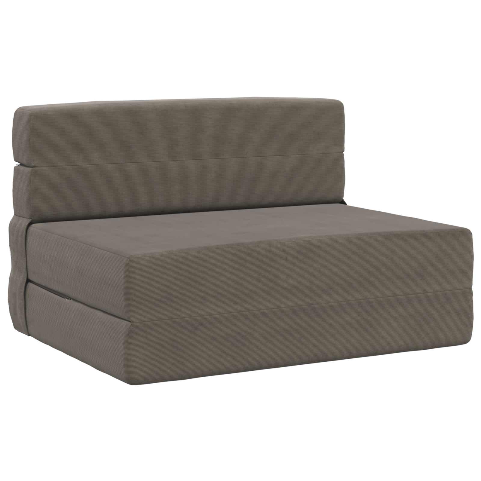 Fällbar Soffbed Ljusgrå 70 x 72 x 60 cm Tyg