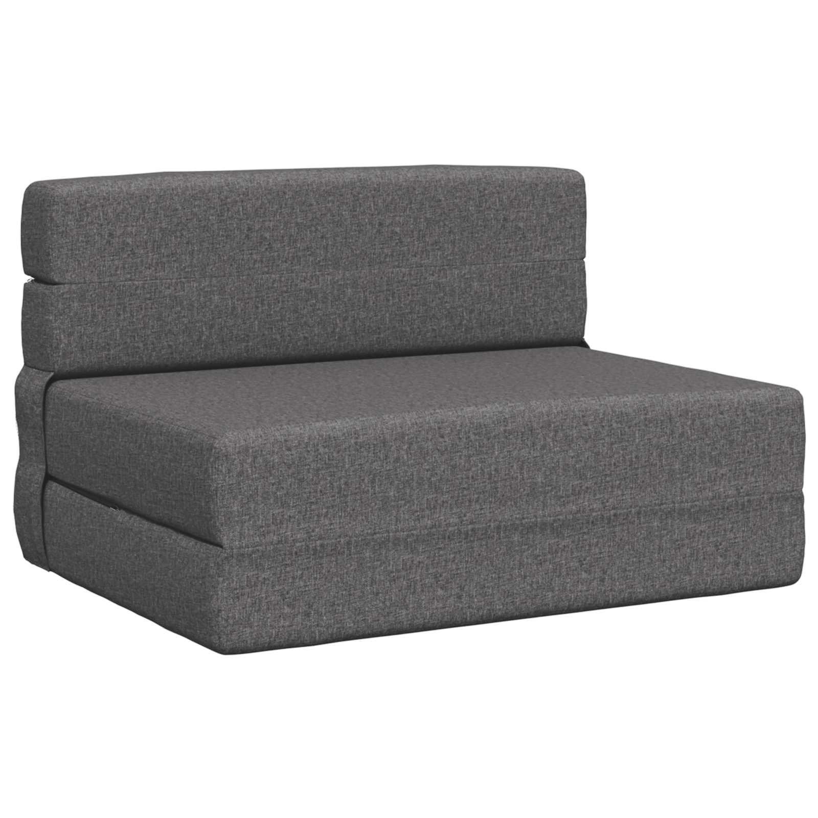 Fällbar Soffbed Ljusgrå 70 x 80 x 60 cm Tyg