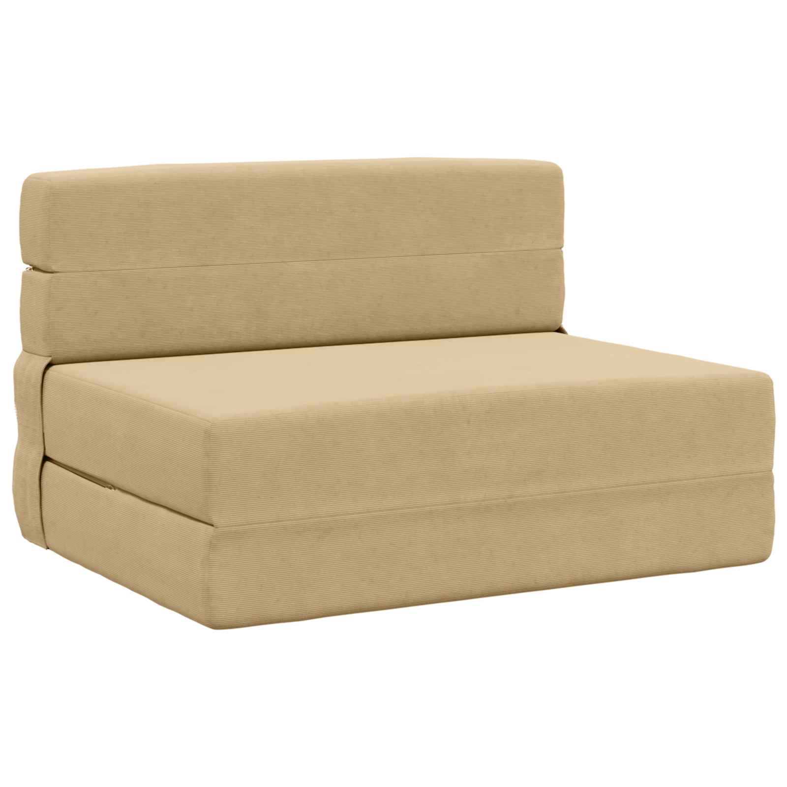 Fällbar Soffbed Grön grå 70 x 80 x 60 cm Tyg