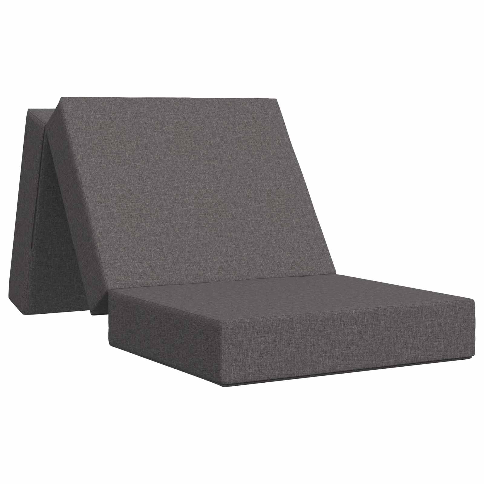 Fällbar Soffbed 75 x 63 x 45 cm Ljusgrå