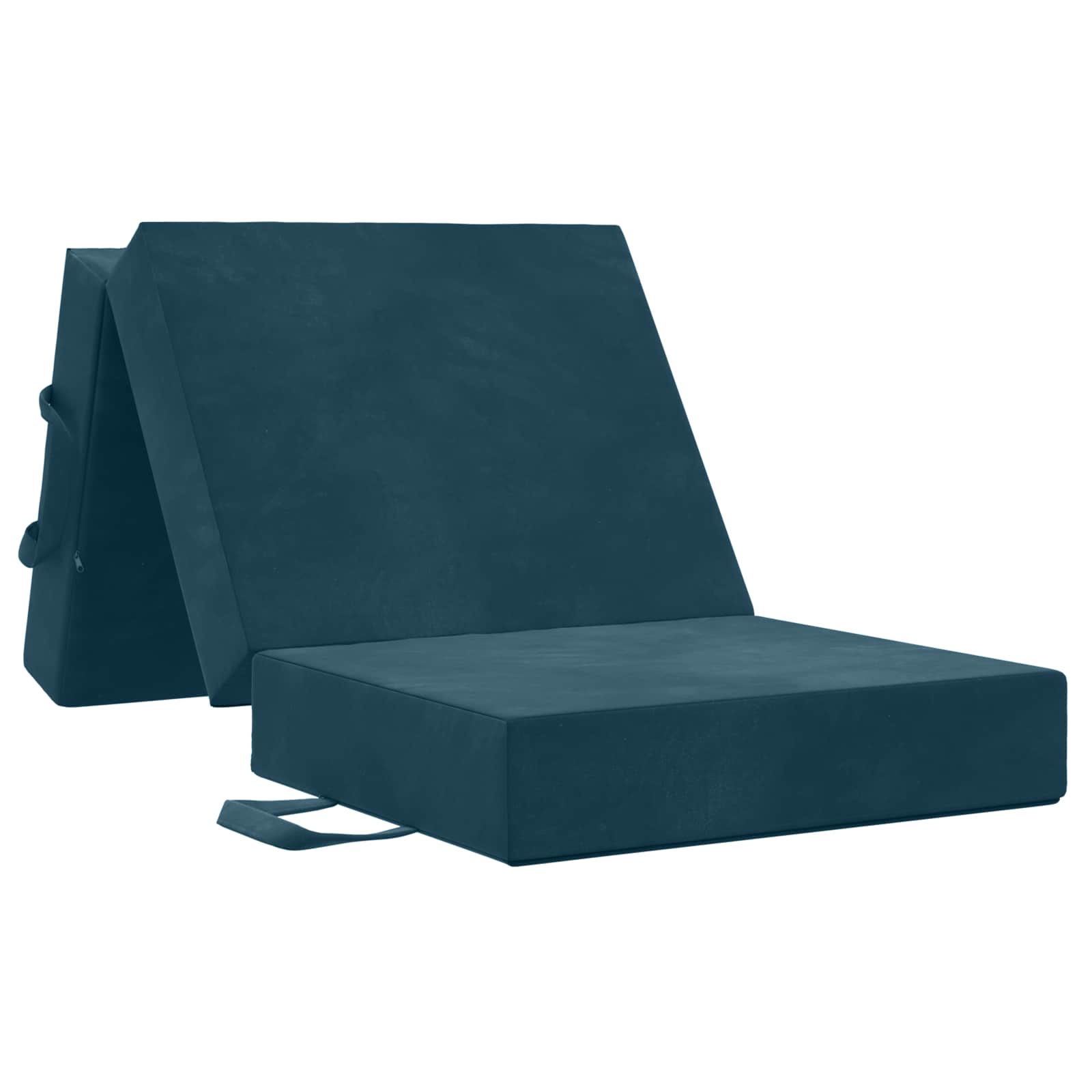 Fällbar Soffbed 75 x 63 x 45 cm Blå