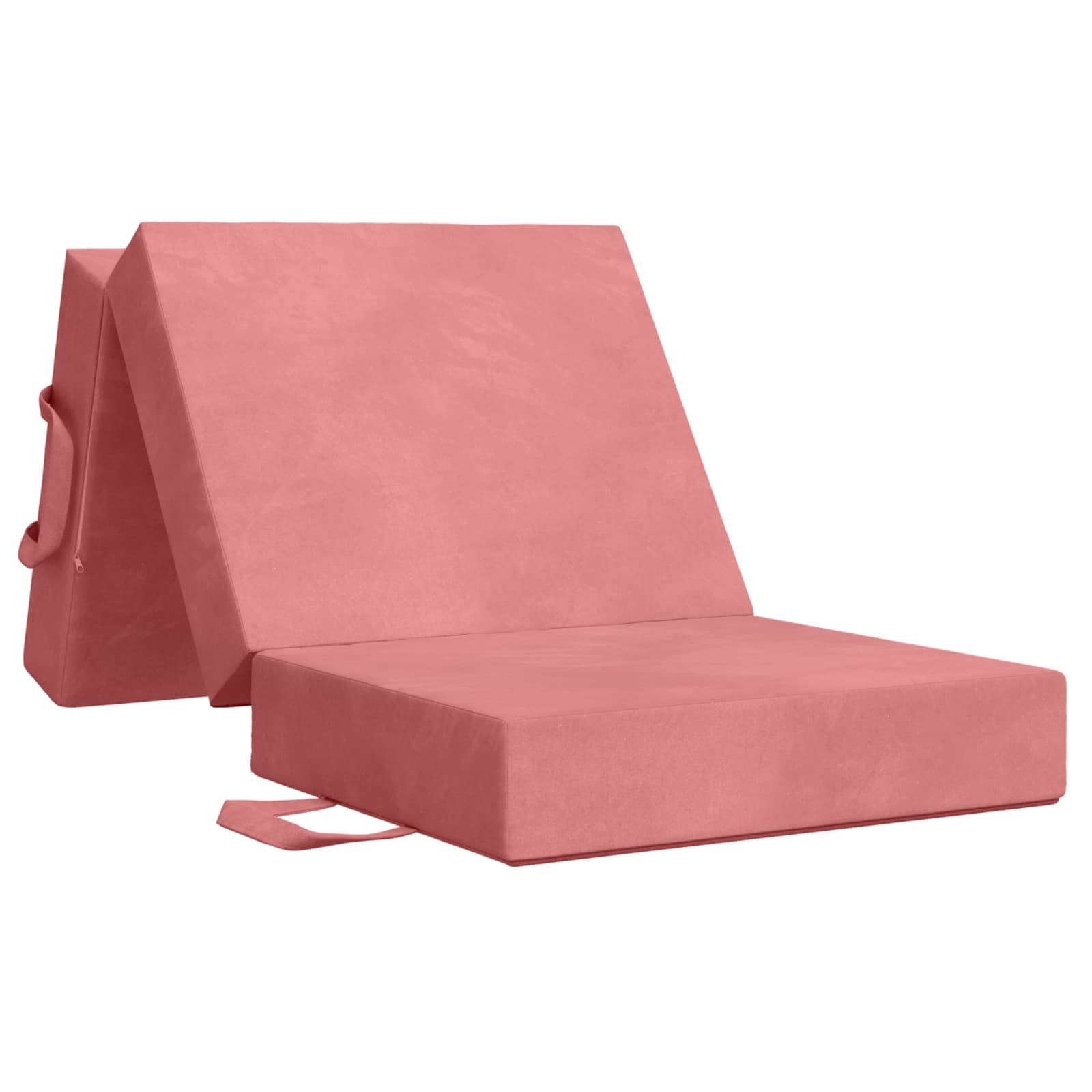 Fällbar Soffbed 75 x 63 x 45 cm Rosa