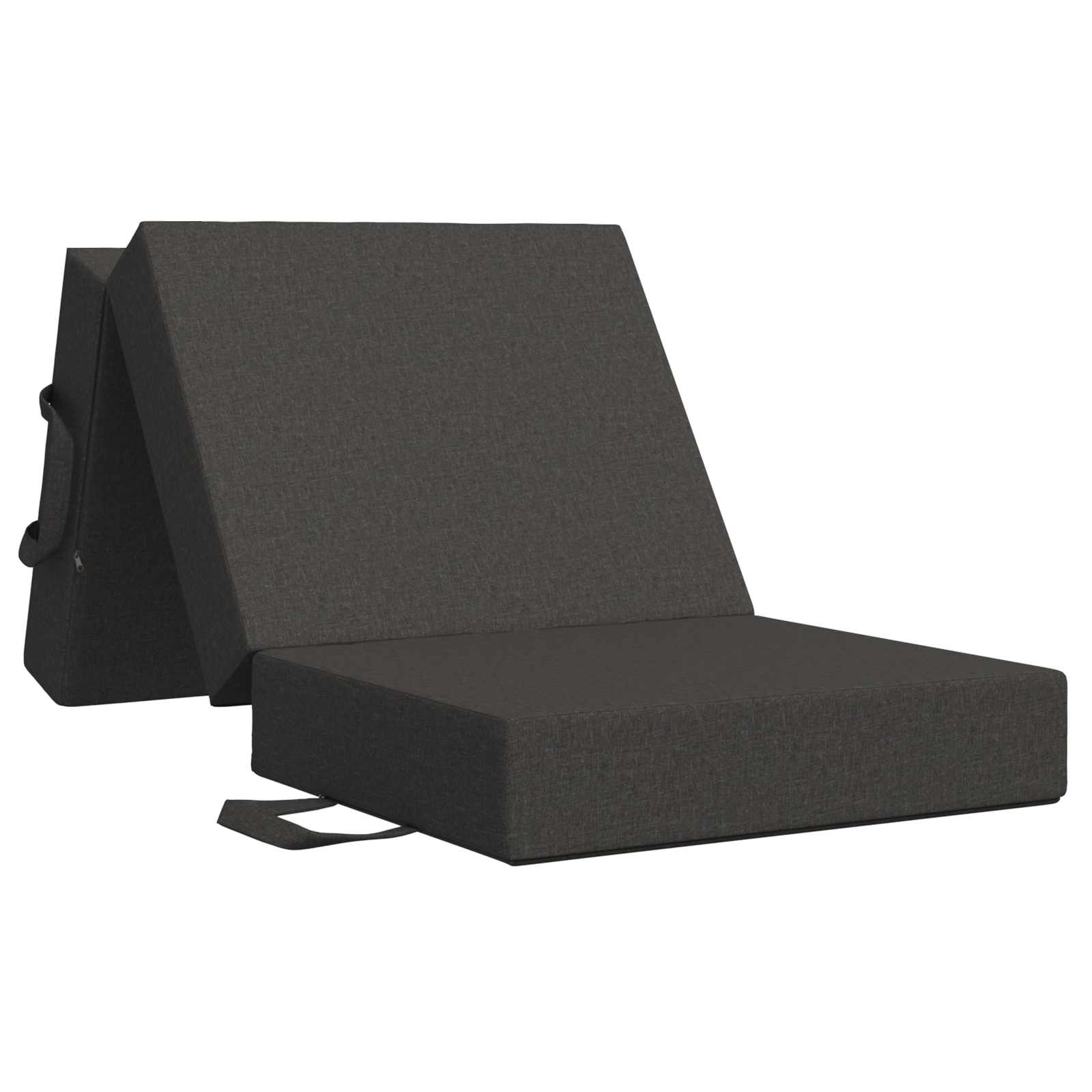 Fällbar Soffbed 90 x 63 x 45 cm Mörkgrå