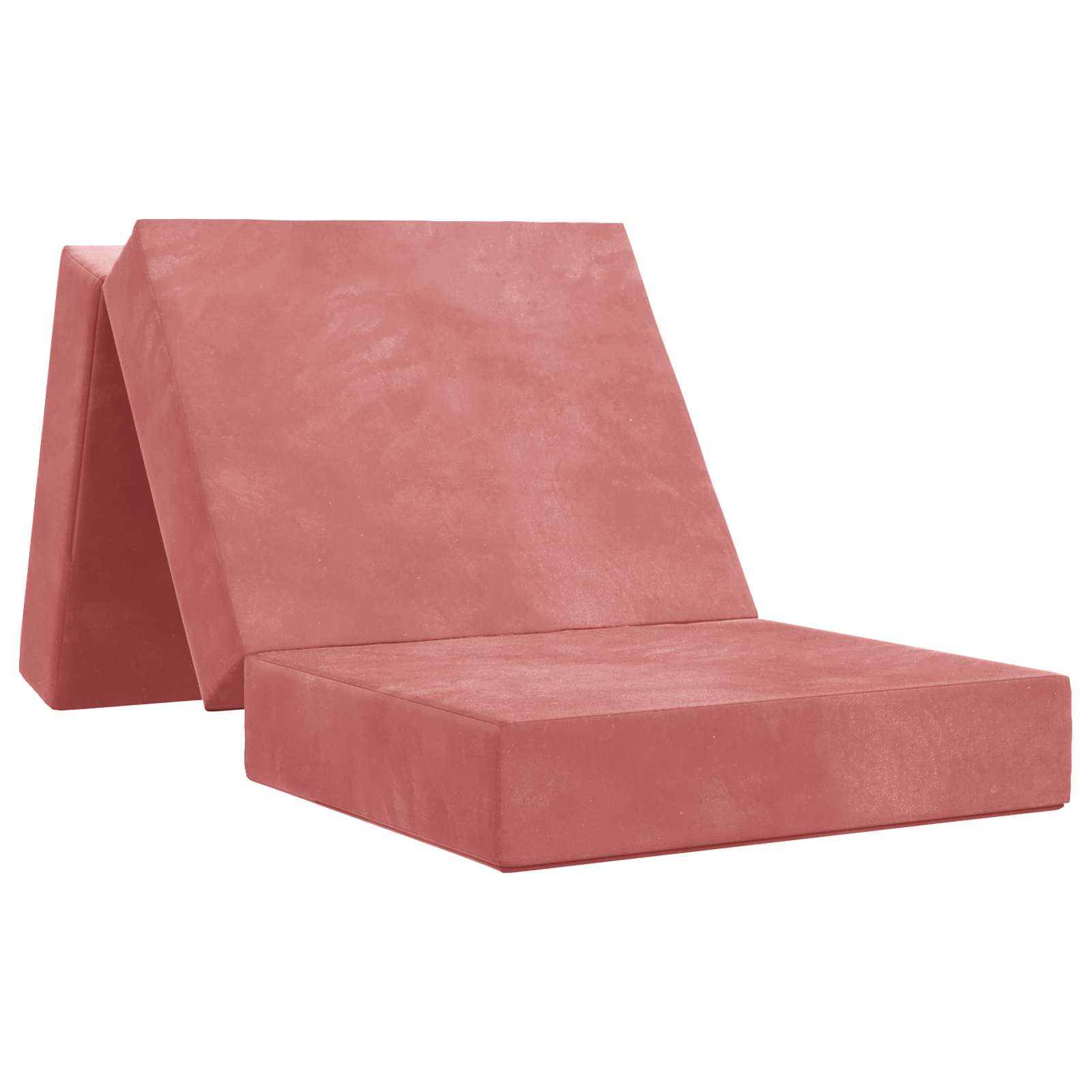 Fällbar Soffbed 90 x 63 x 45 cm Rosa