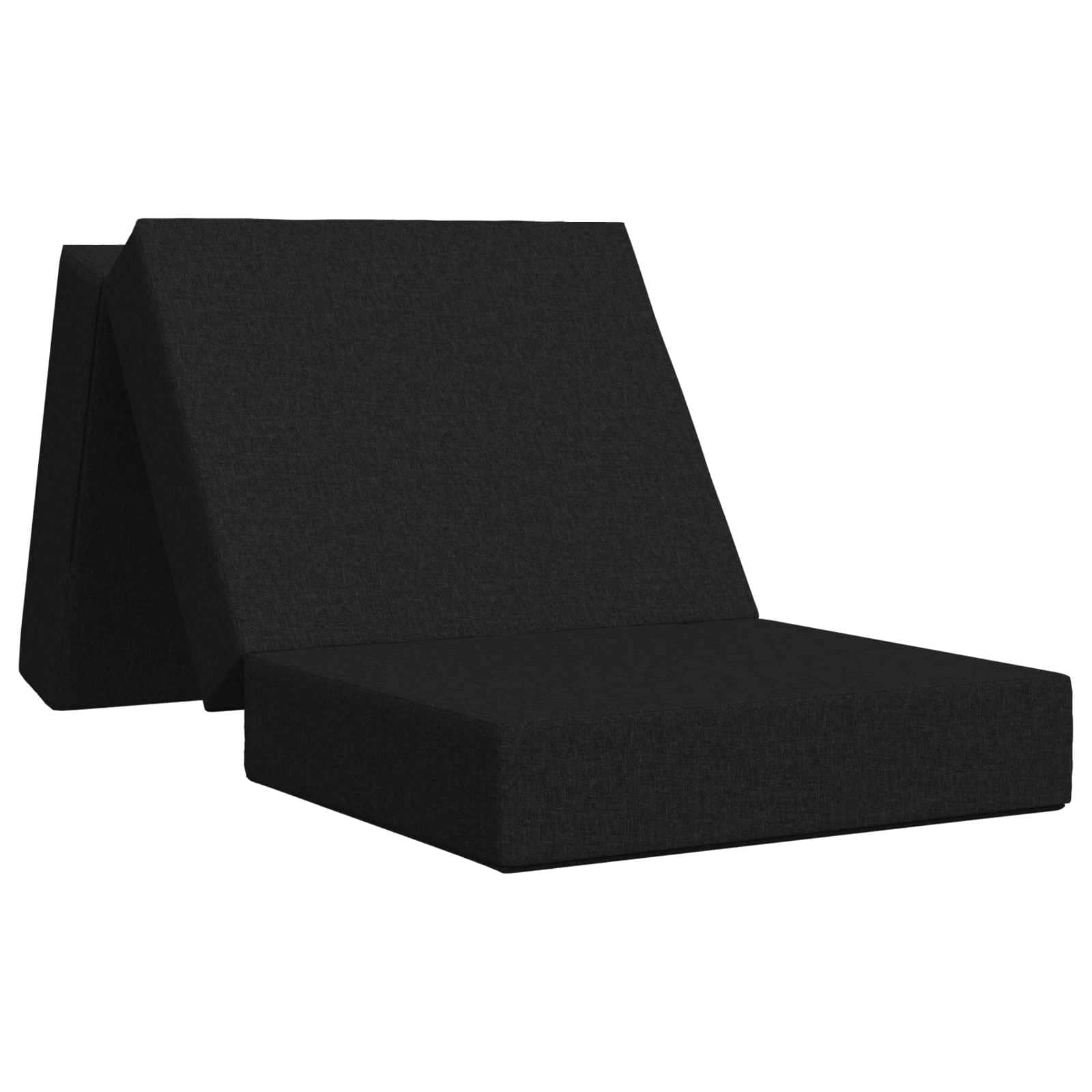 Fällbar Soffbed 75 x 67 x 45 cm Svart