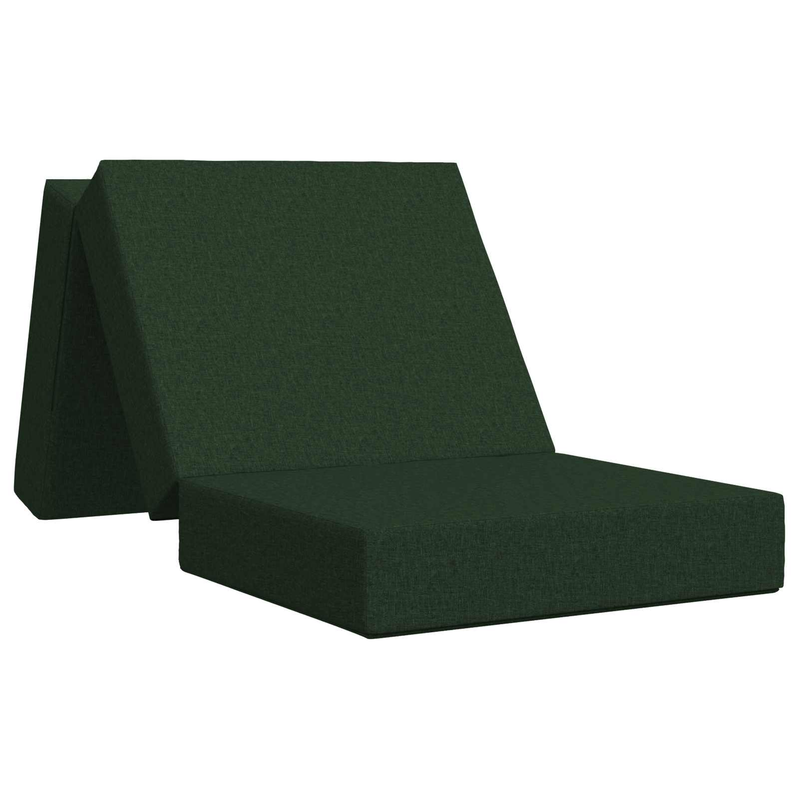 Fällbar Soffbed 75 x 67 x 45 cm Mörkgrön