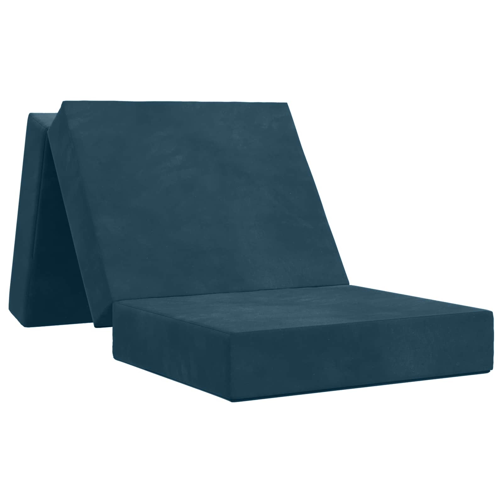 Fällbar Soffbed 75 x 67 x 45 cm Blå