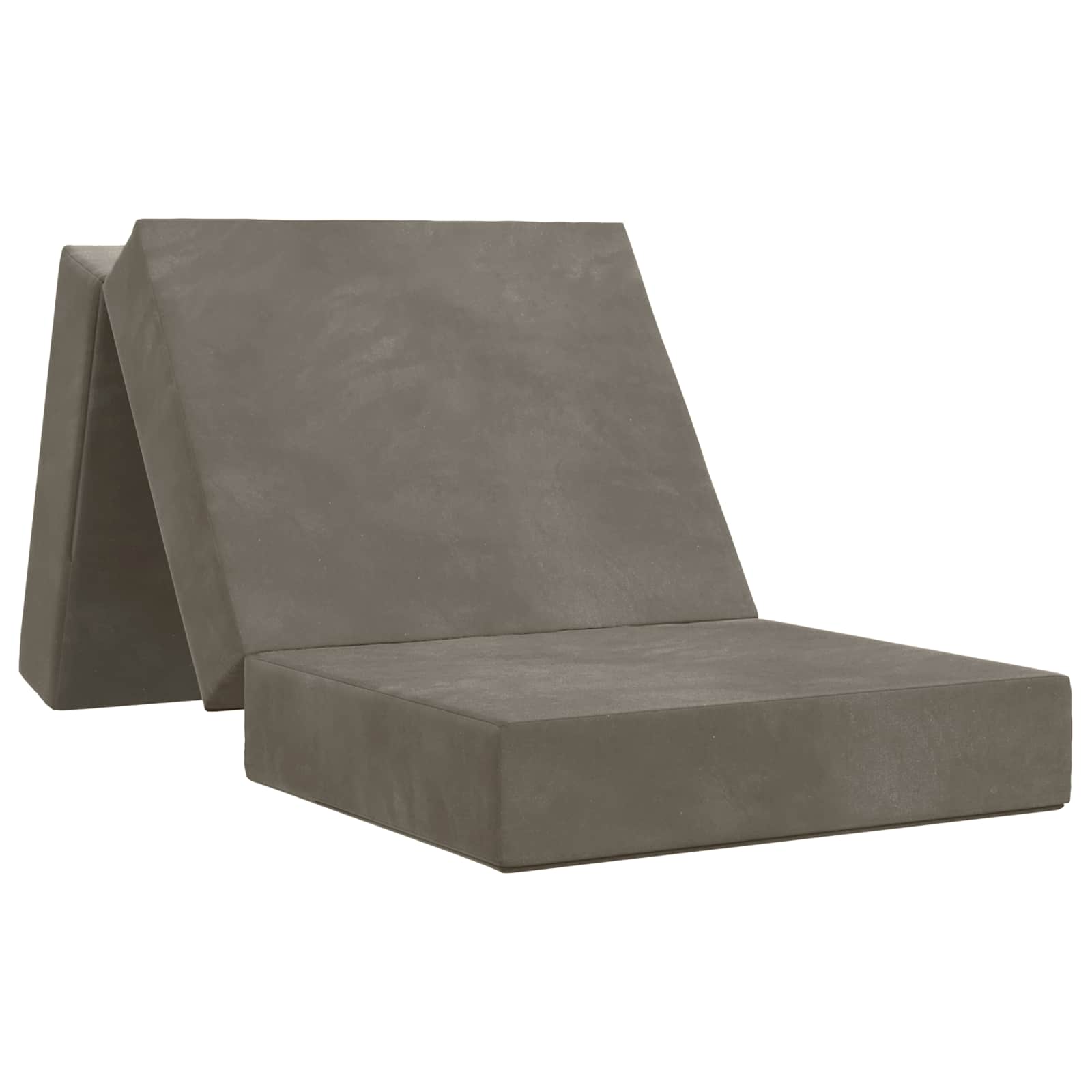 Fällbar Soffbed 75 x 67 x 45 cm Ljusgrå