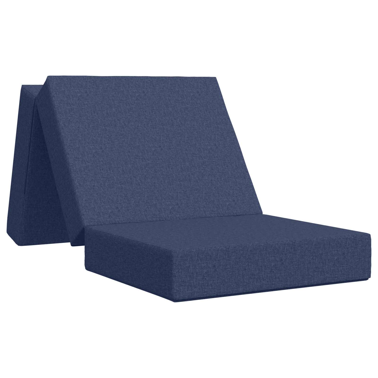 Fällbar Soffbed 90 x 67 x 45 cm Blå