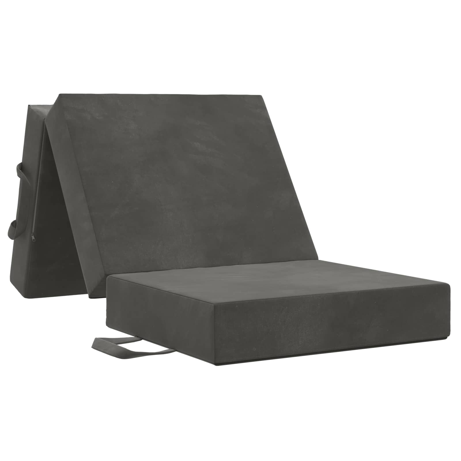 Fällbar Soffbed 90 x 67 x 45 cm Mörkgrå