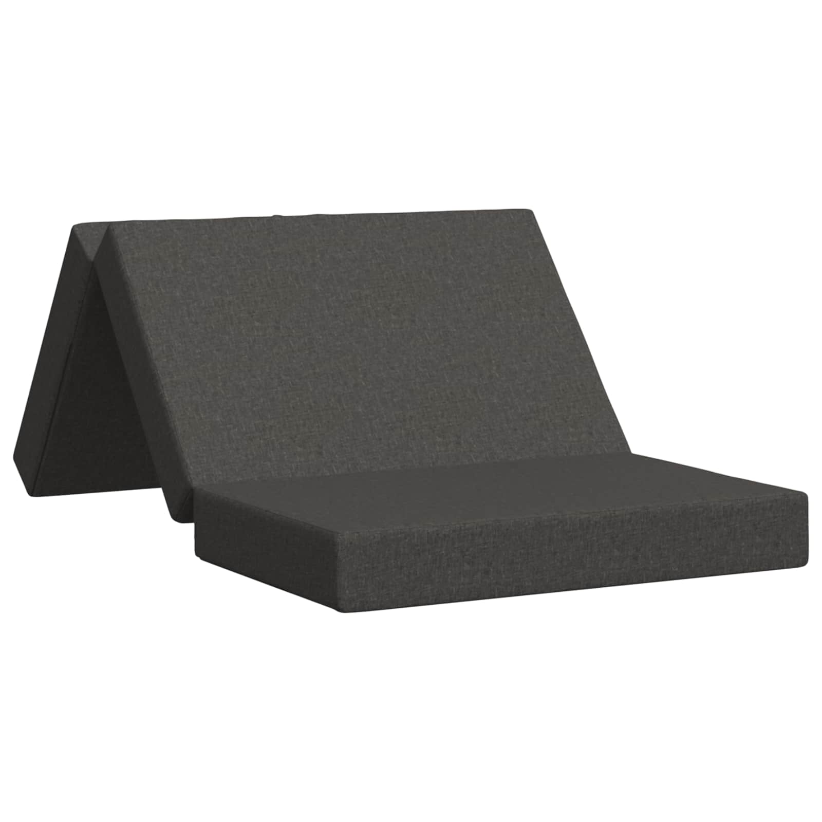 Fällbar Soffbed 100 x 67 x 45 cm Mörkgrå