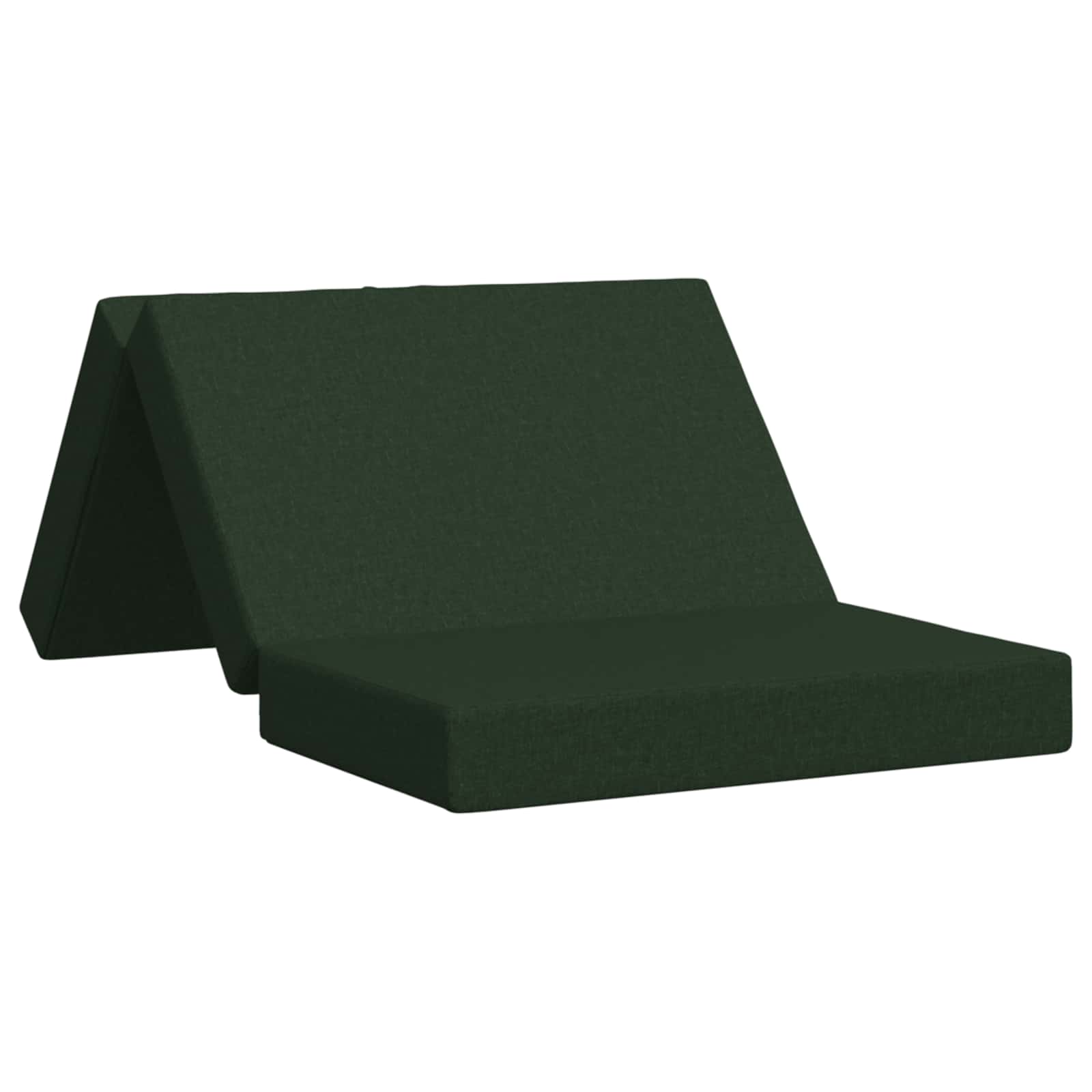 Fällbar Soffbed 100 x 67 x 45 cm Mörkgrön