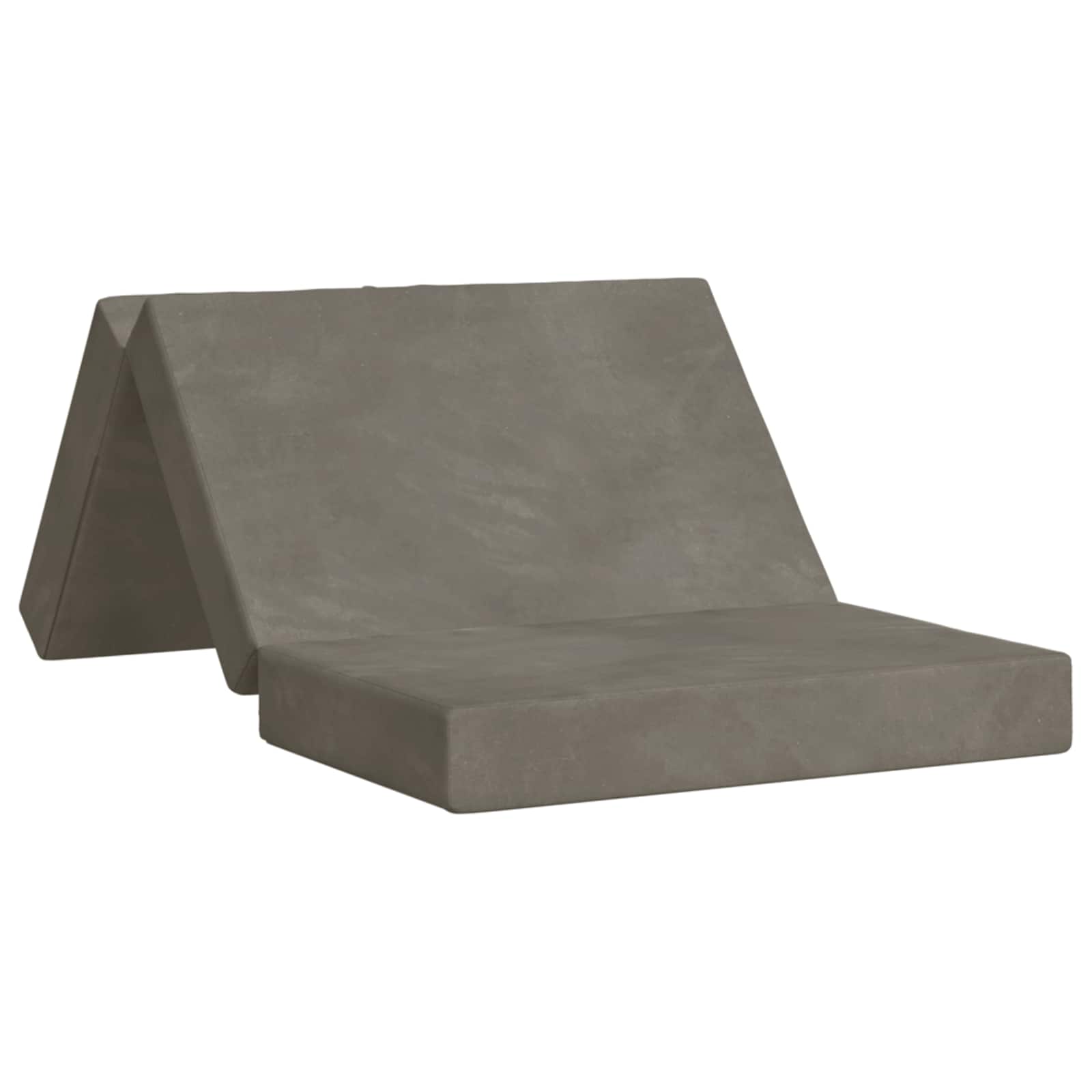 Fällbar Soffbed 100 x 67 x 45 cm Ljusgrå
