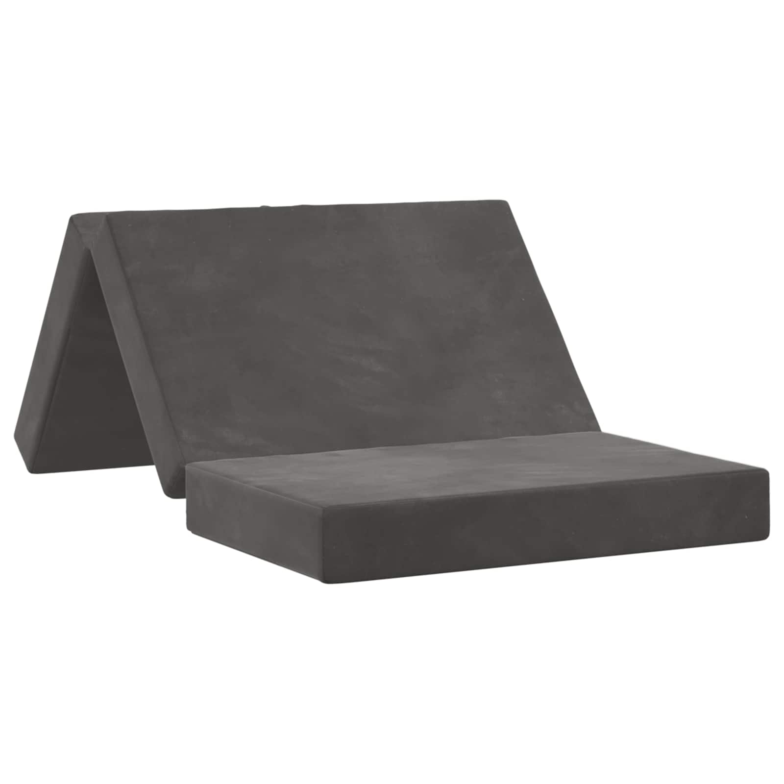 Fällbar Soffbed 100 x 67 x 45 cm Mörkgrå