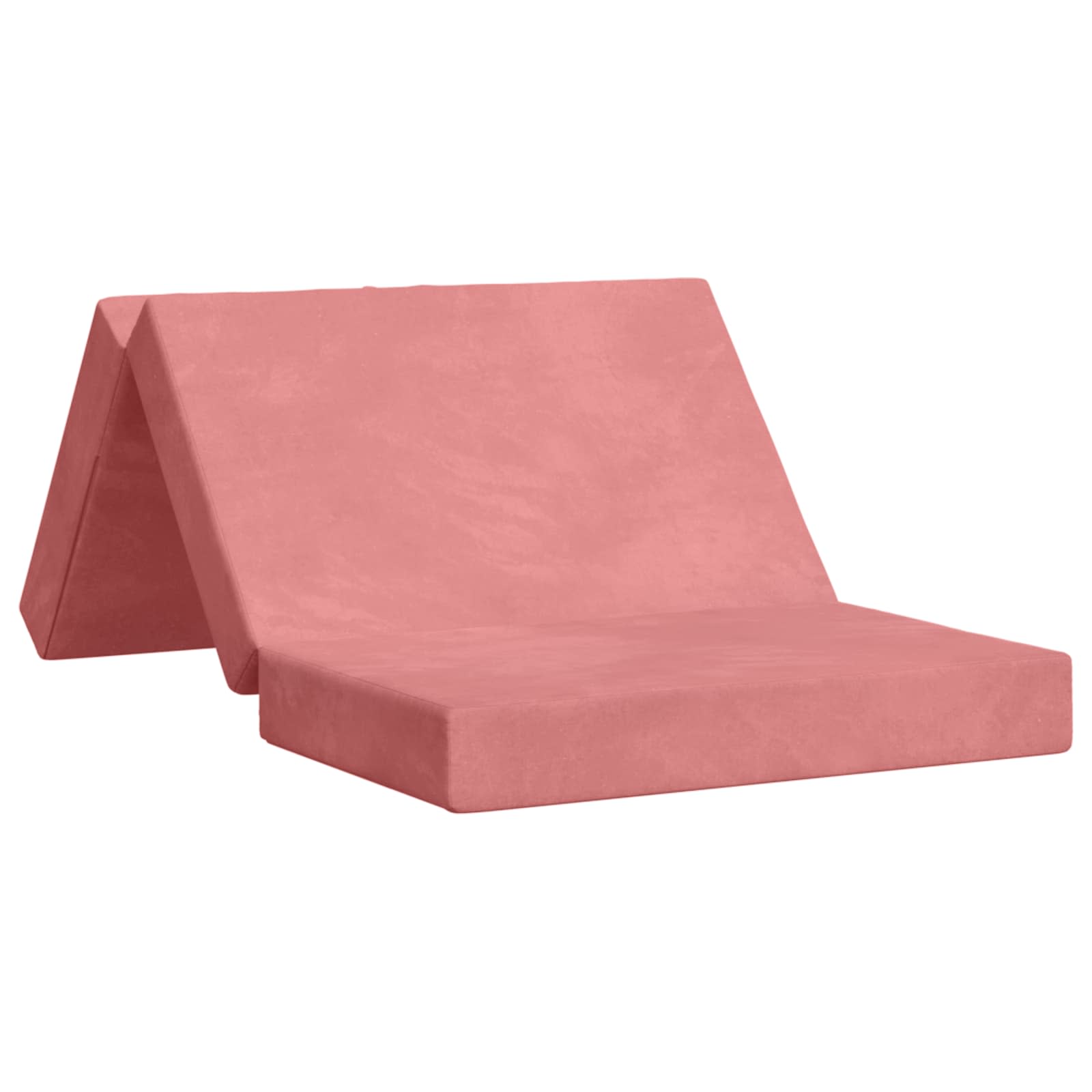 Fällbar Soffbed 100 x 67 x 45 cm Rosa