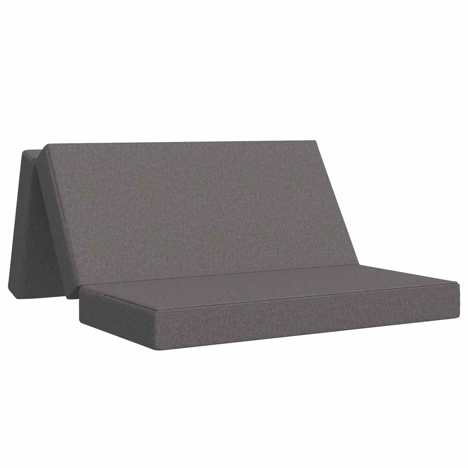 Fällbar Soffbed 120 x 67 x 45 cm Ljusgrå