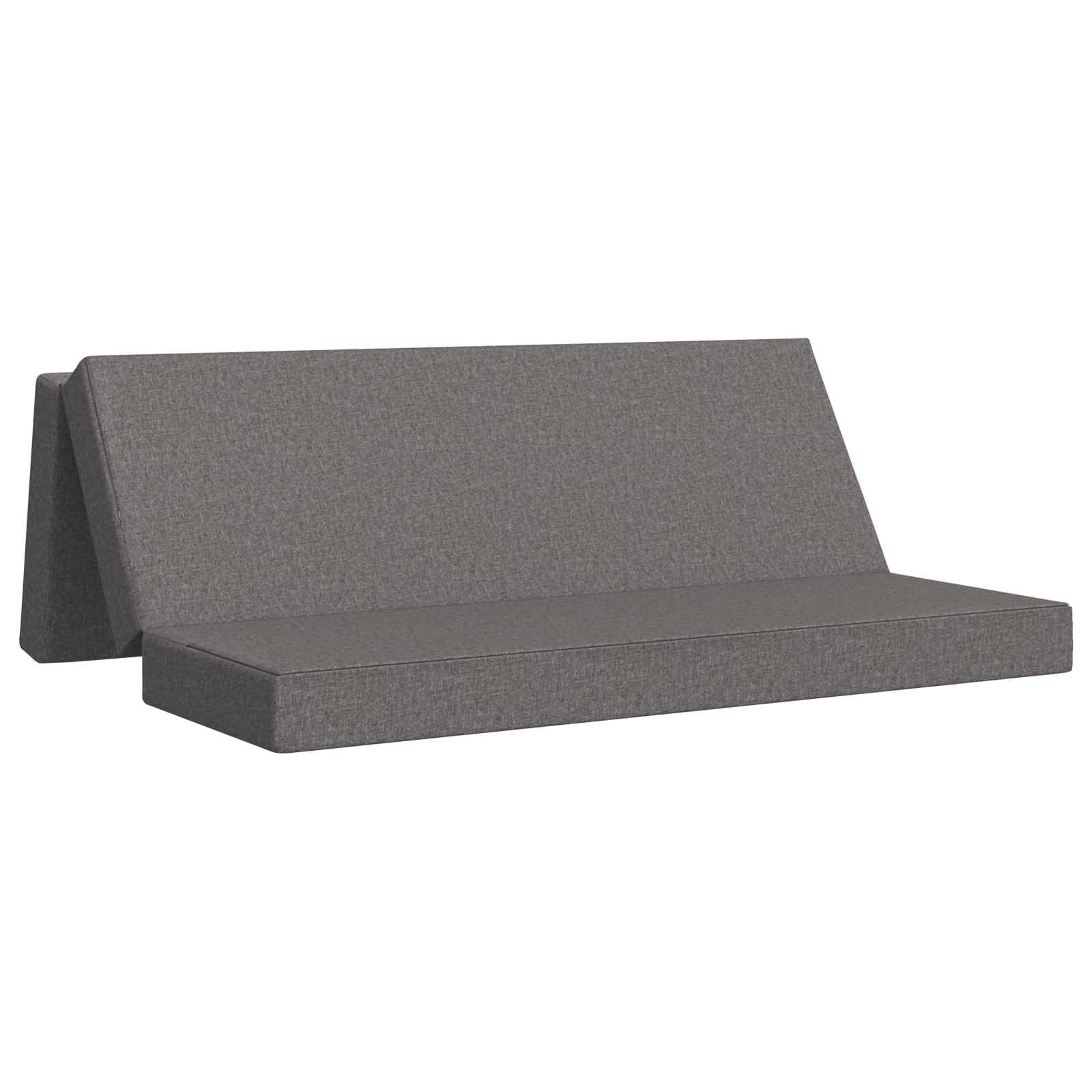 Fällbar Soffbed 200 x 67 x 45 cm Ljusgrå