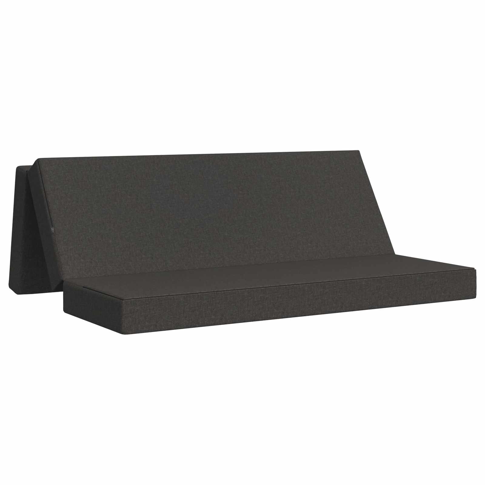 Fällbar Soffbed 200 x 67 x 45 cm Mörkgrå