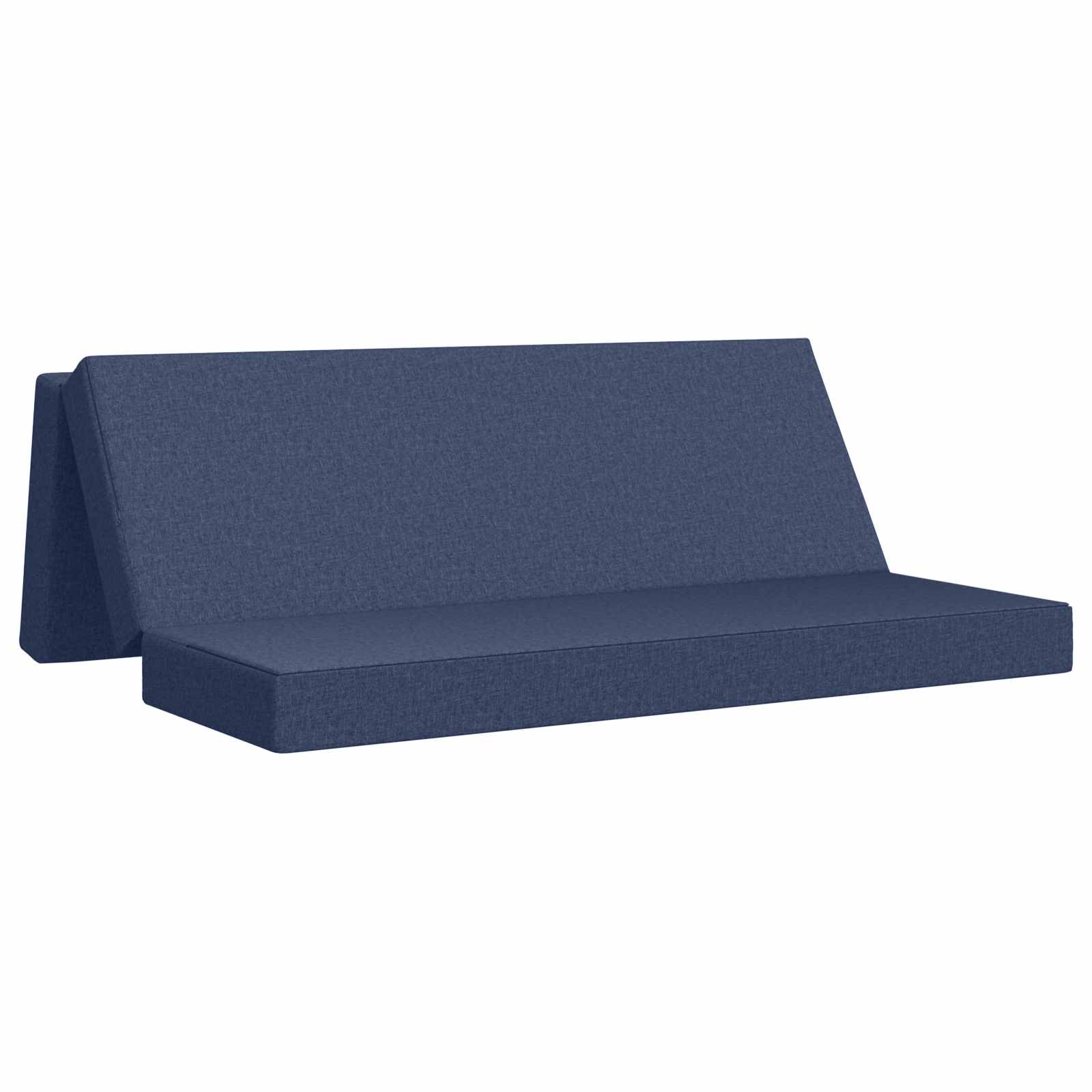 Fällbar Soffbed 200 x 67 x 45 cm Blå