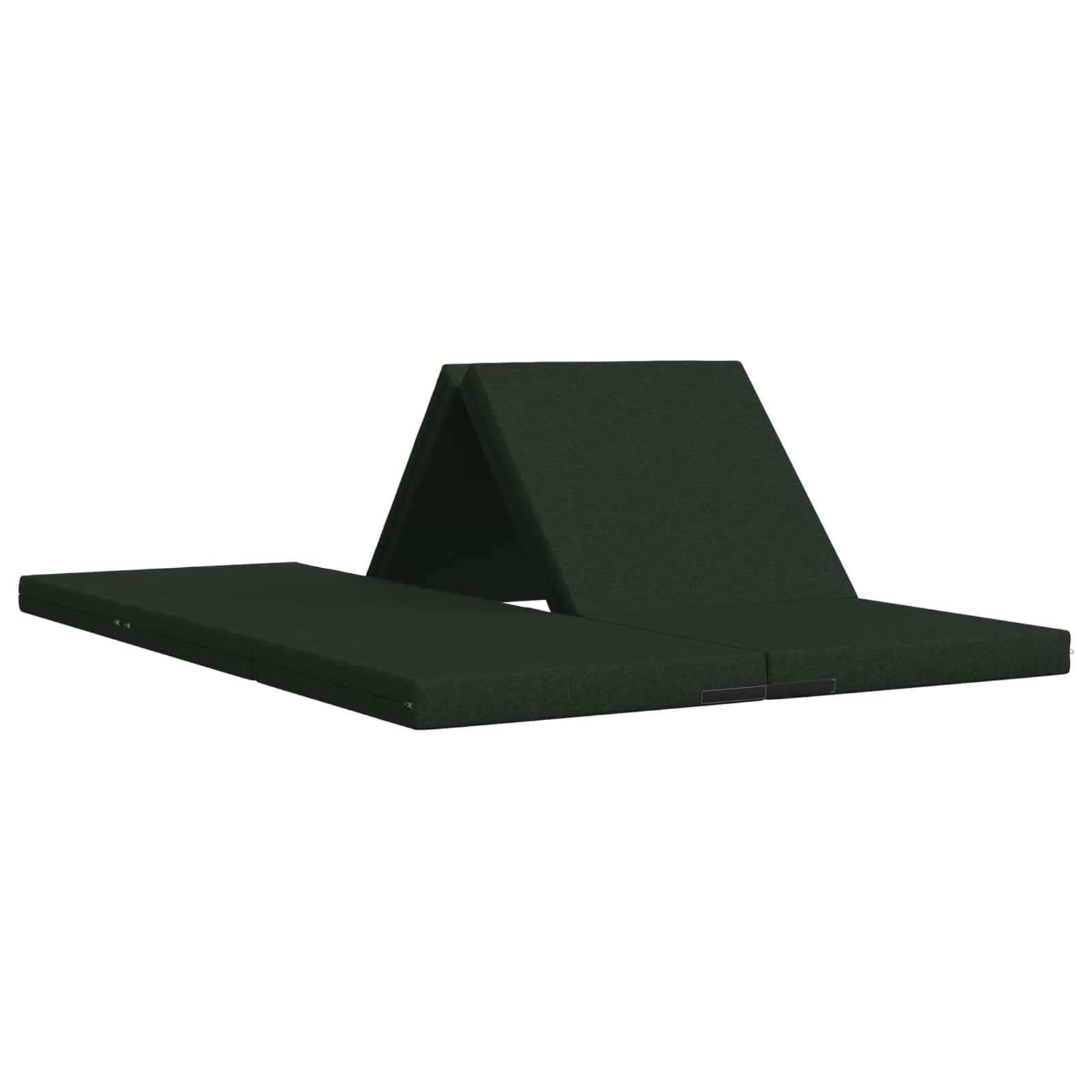 Fällbar Soffbed 140 x 67 x 15 cm Mörkgrön