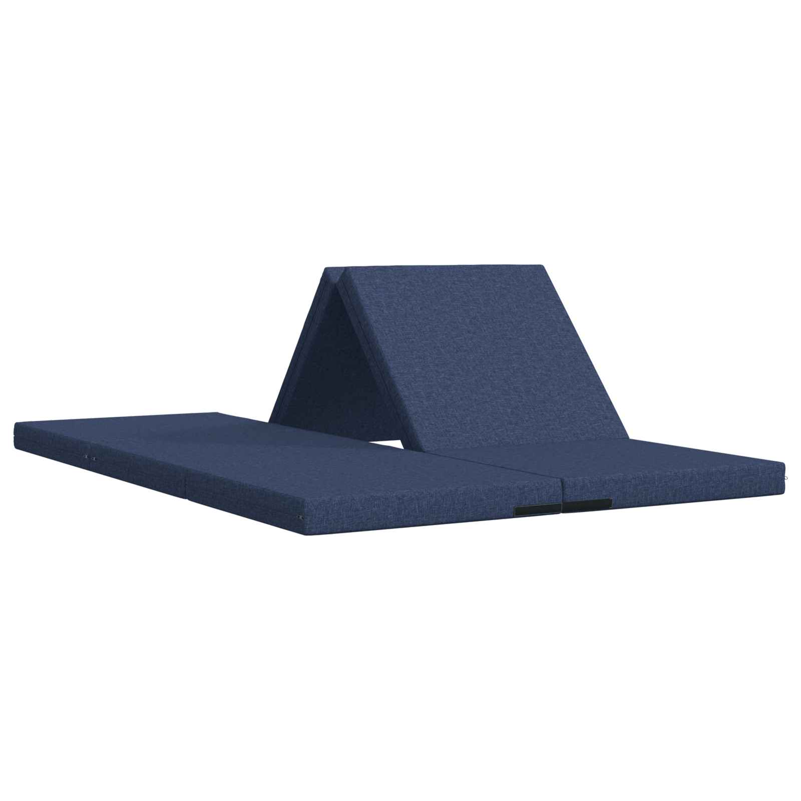 Fällbar Soffbed 140 x 67 x 15 cm Blå