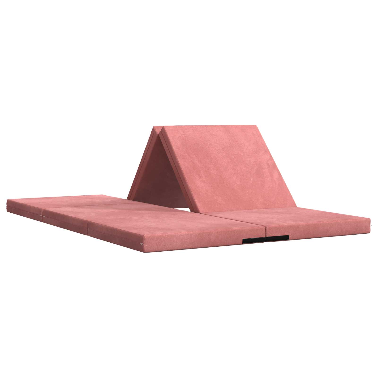 Fällbar Soffbed 140 x 67 x 15 cm Rosa