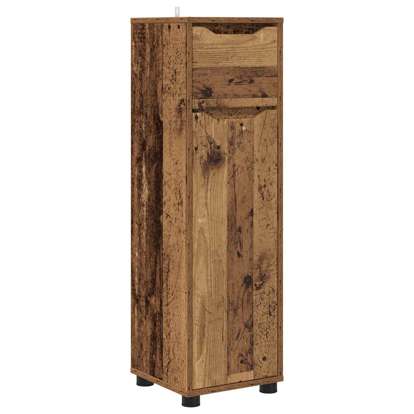 Badrumsskåp Gammalt trä 30,5 x 30 x 101 cm Konstruerat trä