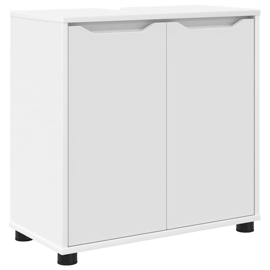 Badrumsvaskskåp Vit 60 x 30 x 60 cm Konstruerat trä