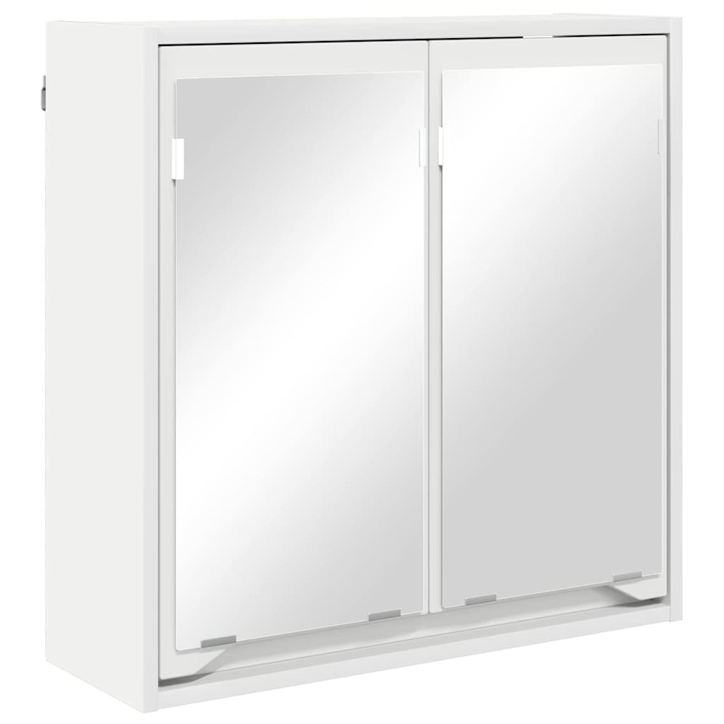 Badrumsspegelskåp Vit 60 x 20 x 60 cm Konstruerat trä